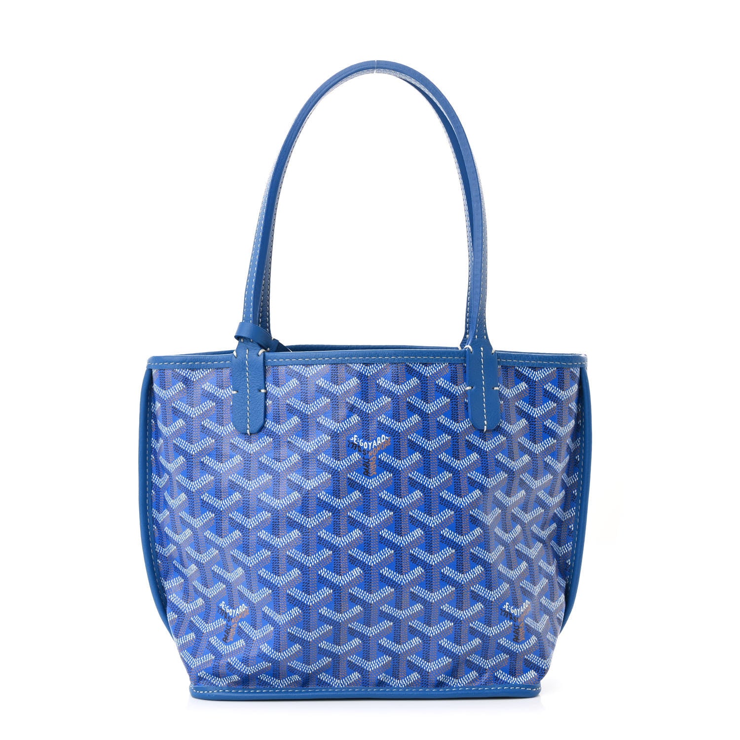 Goyardine Reversible Mini Anjou Sky Blue