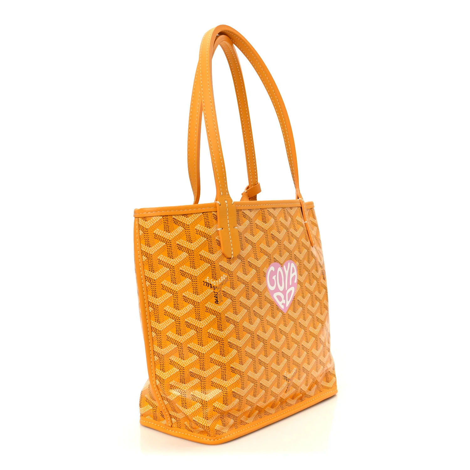 Goyardine Reversible Mini Anjou Yellow - Image 5