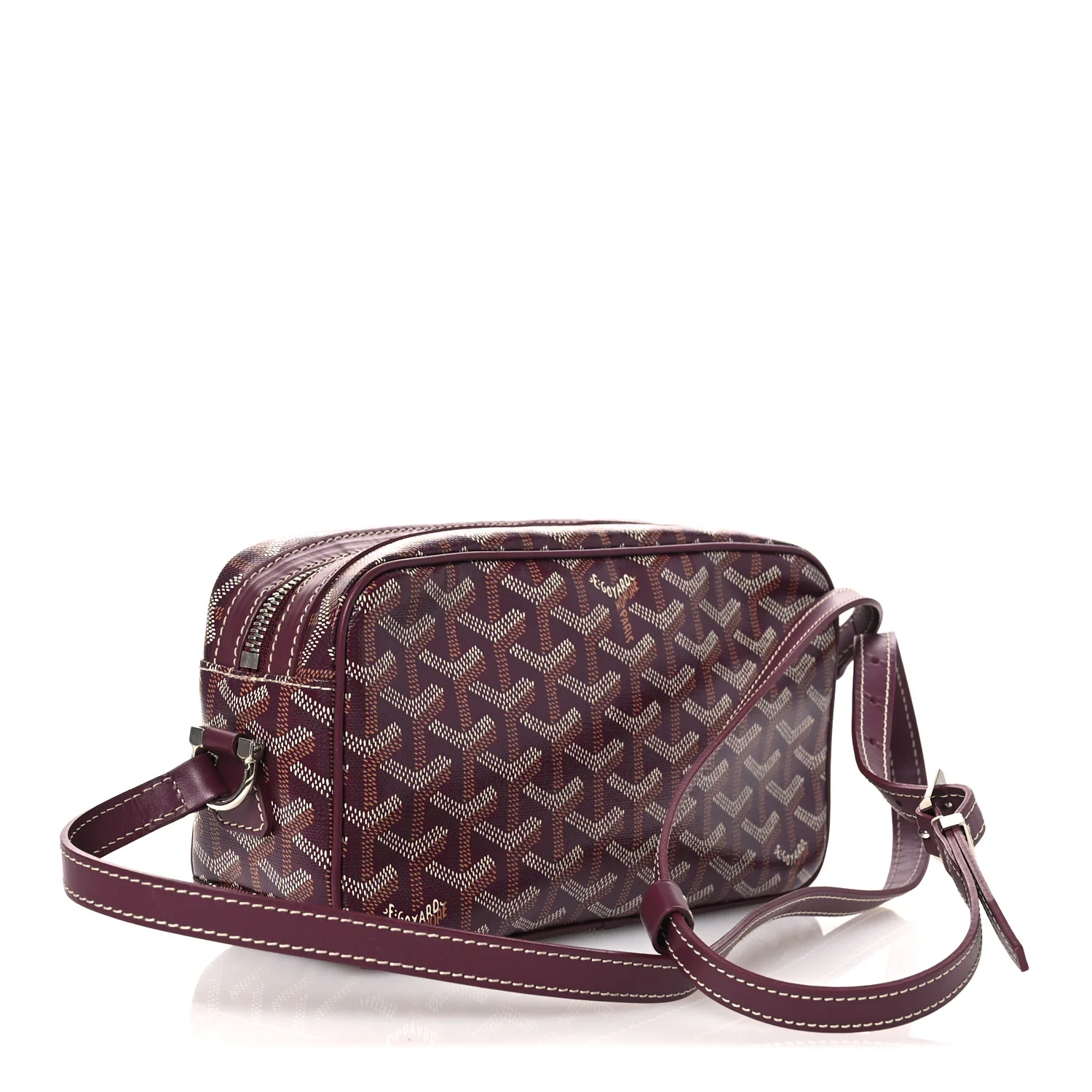 Goyardine Sac Cap Vert Burgundy - Image 3