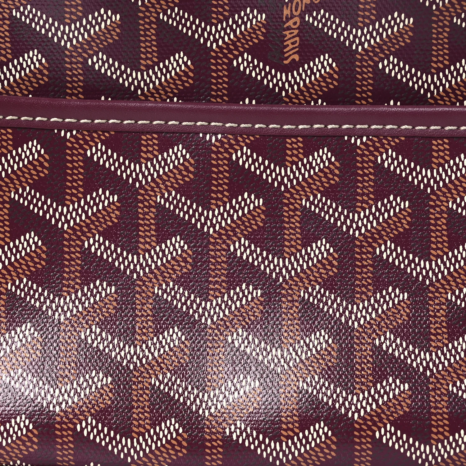 Goyardine Sac Cap Vert Burgundy - Image 7