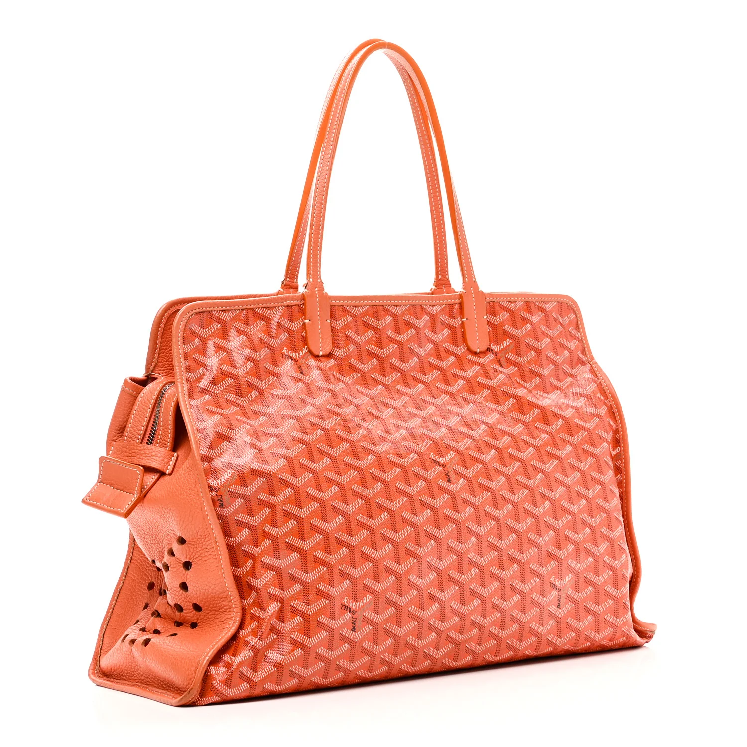 Goyardine Sac Hardy Pet Carrier PM Orange - Image 3