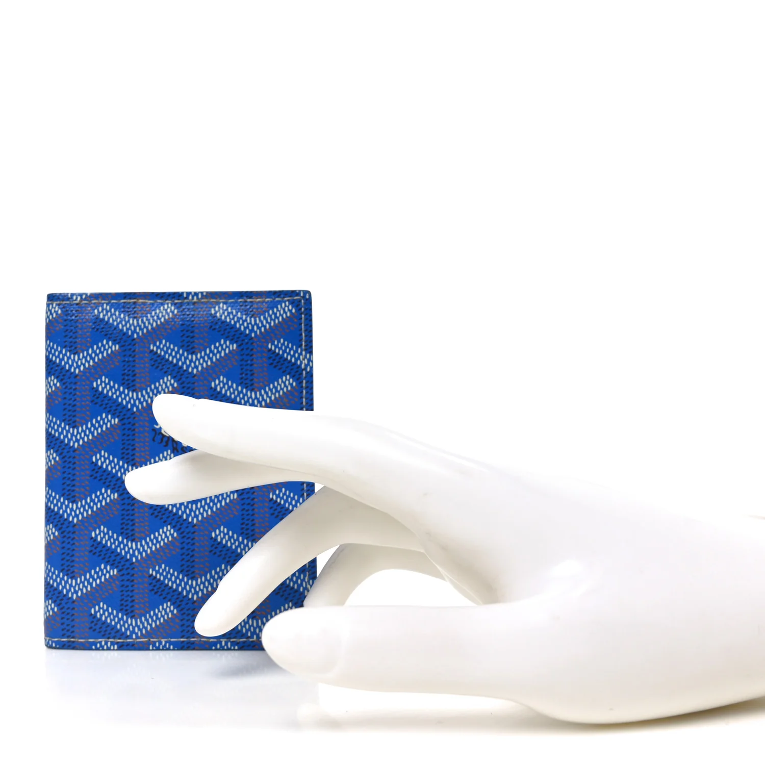 Goyardine Saint Marc Folding Card Case Sky Blue - Image 2