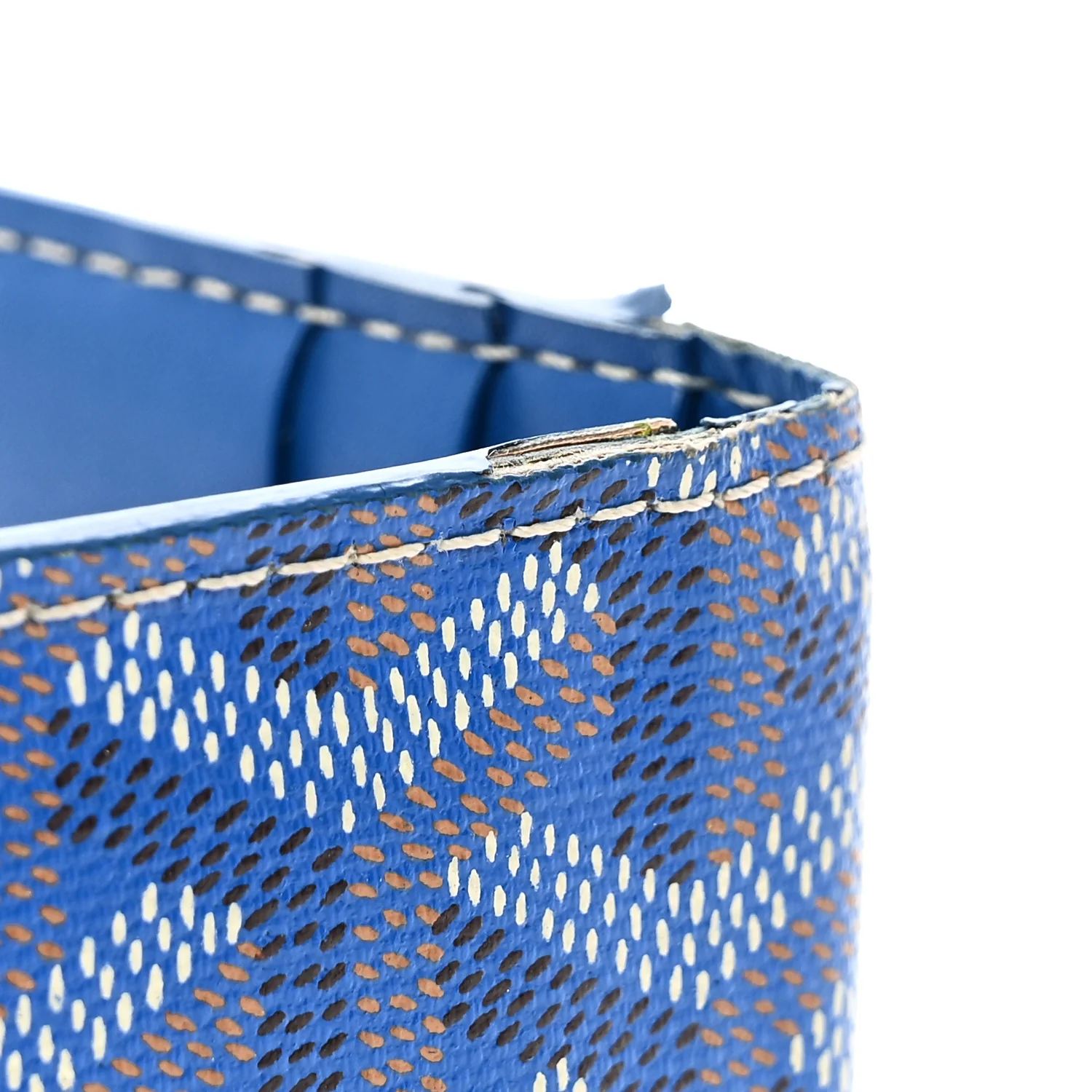 Goyardine Saint Marc Folding Card Case Sky Blue - Image 9