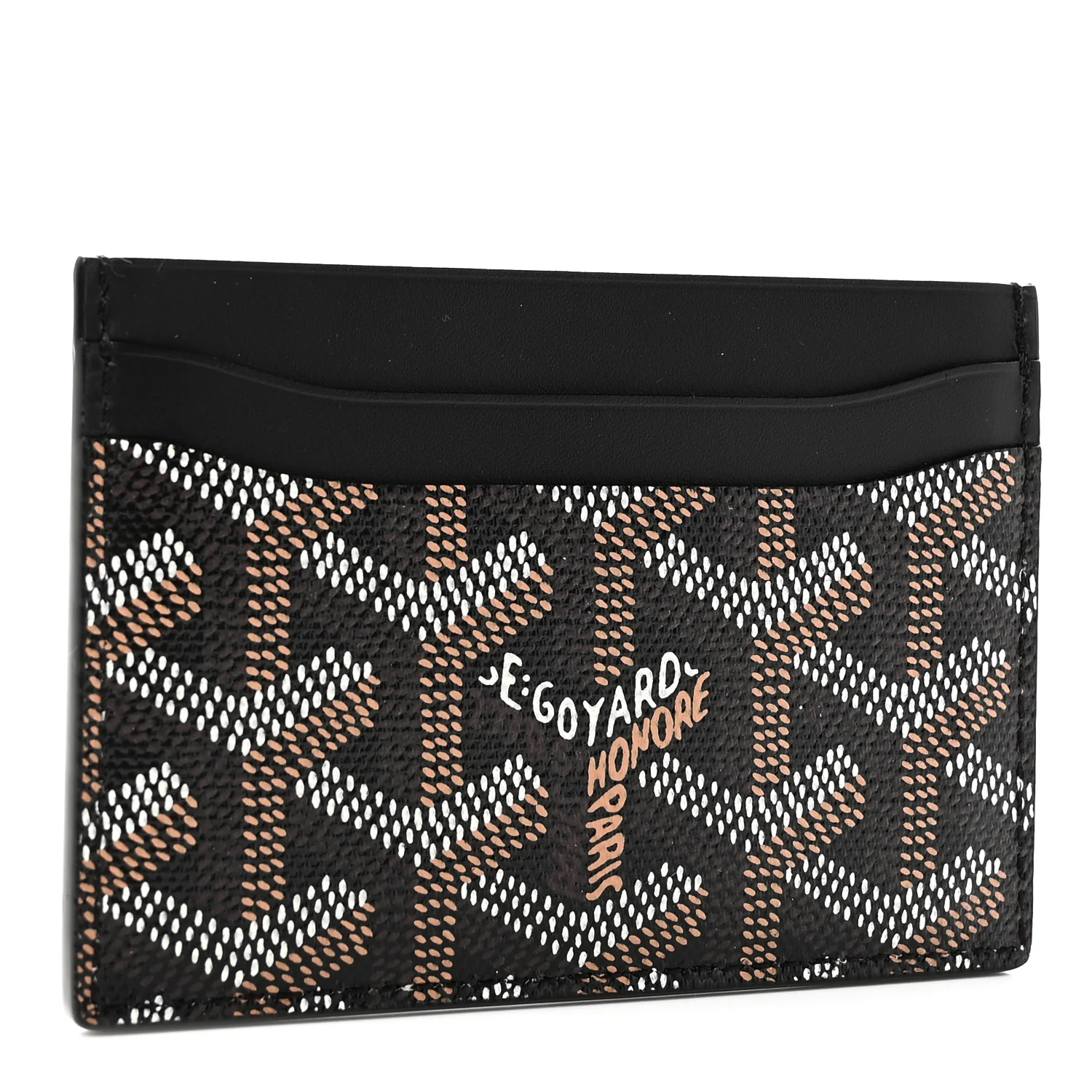 Goyardine Saint Sulpice Card Holder Black - Image 2