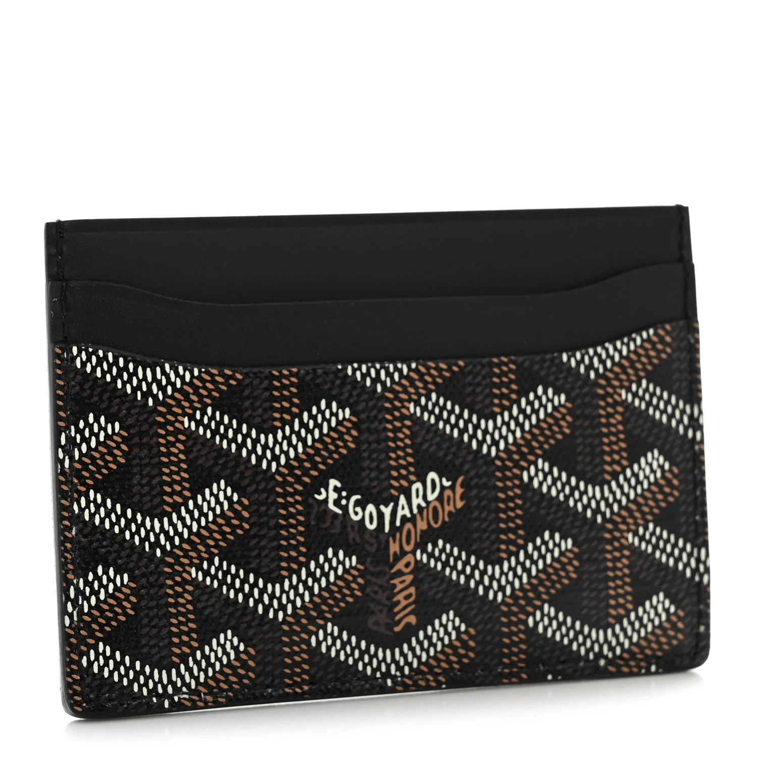 Goyardine Saint Sulpice Card Holder Black - Image 3