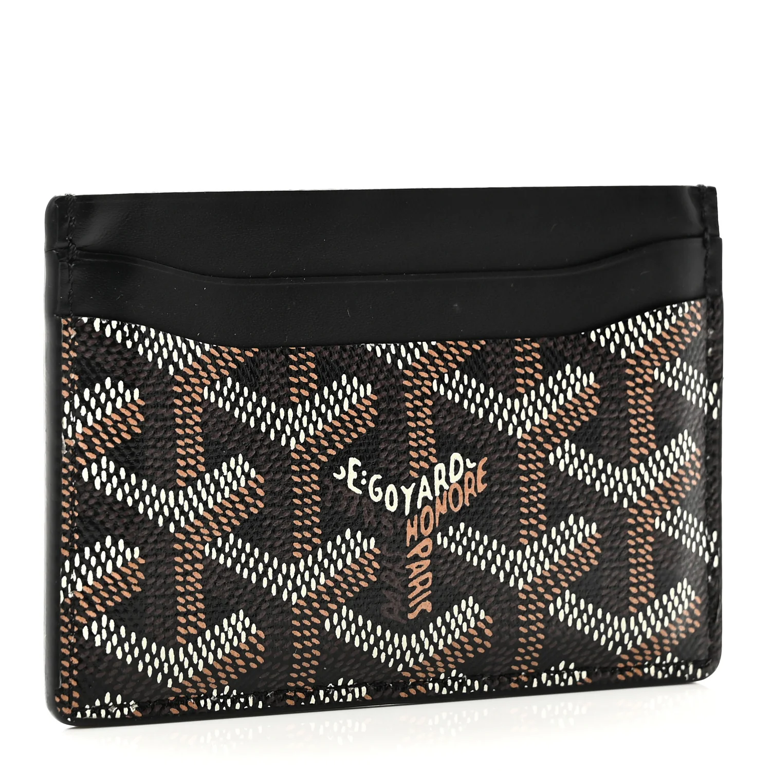Goyardine Saint Sulpice Card Holder Black - Image 3