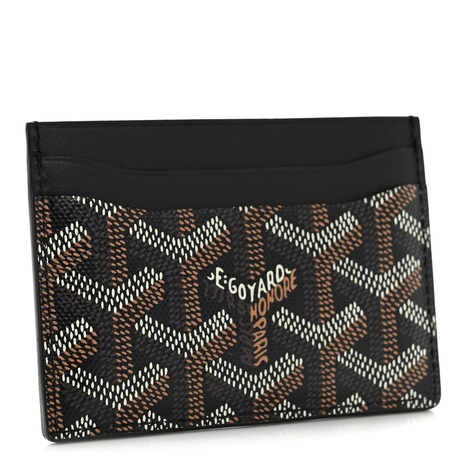 Goyardine Saint Sulpice Card Holder Black - Image 3