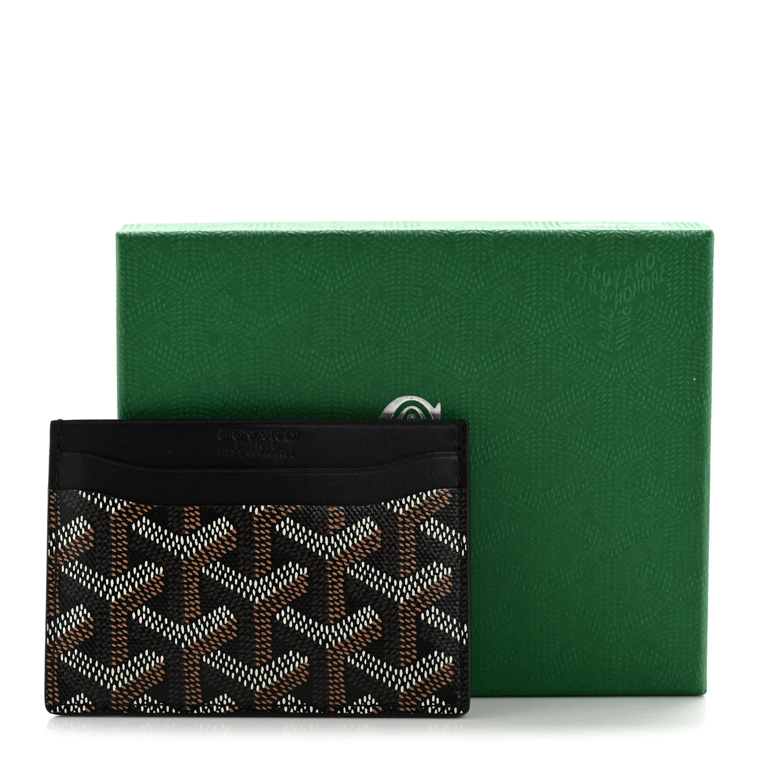 Goyardine Saint Sulpice Card Holder Black - Image 9