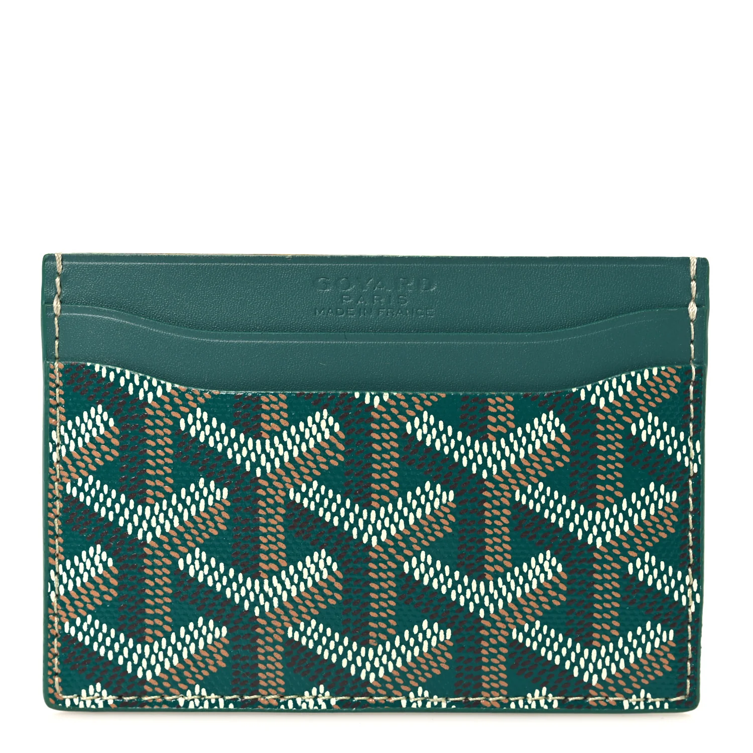 Goyardine Saint Sulpice Card Holder Green