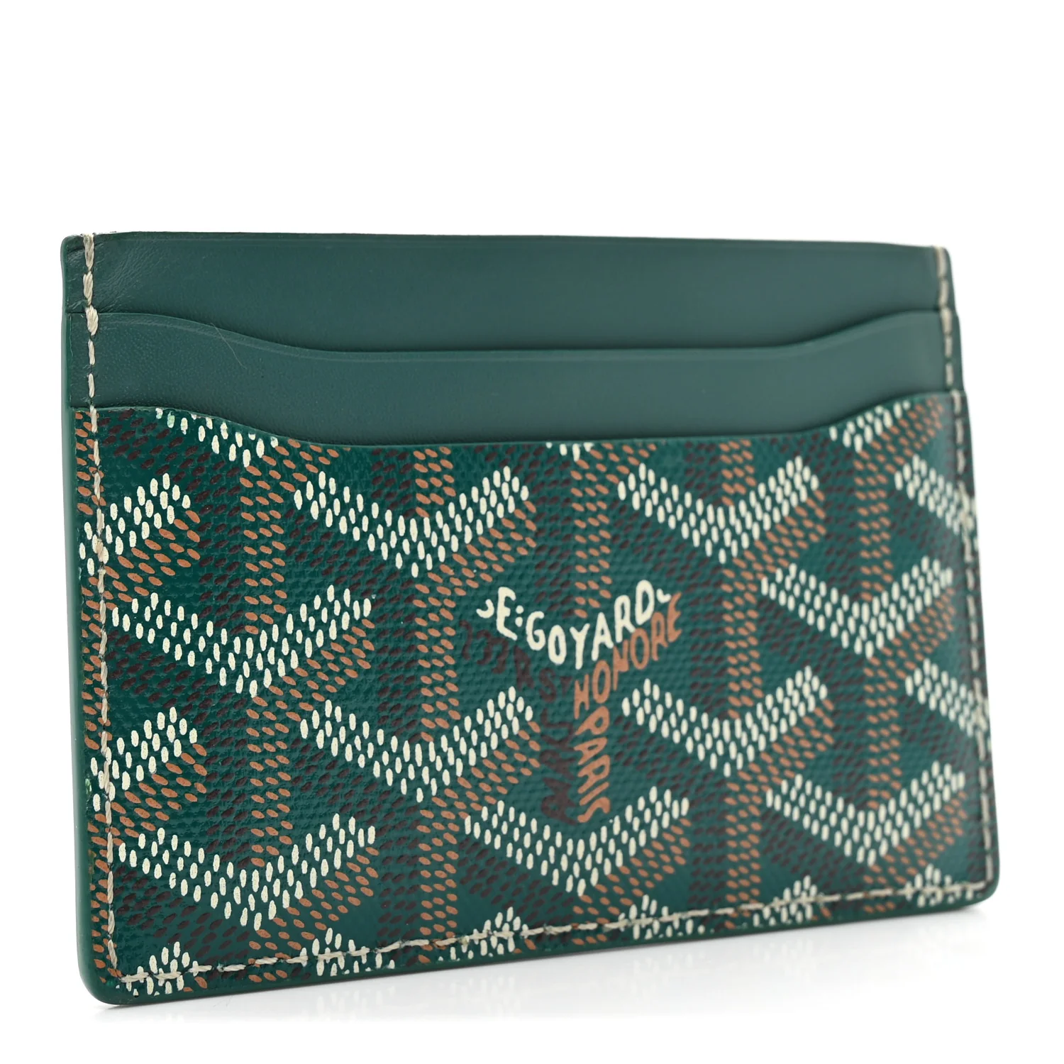 Goyardine Saint Sulpice Card Holder Green - Image 3