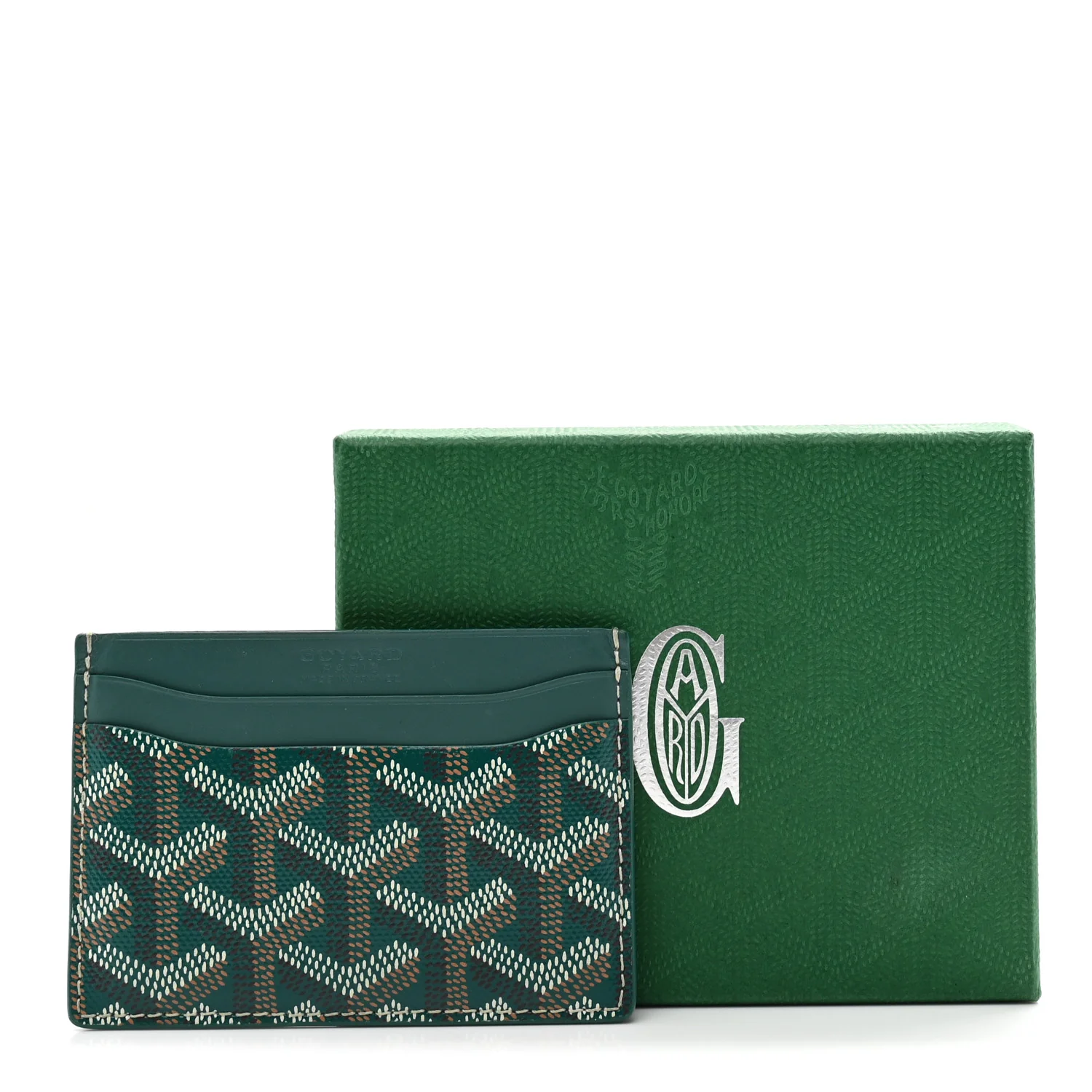 Goyardine Saint Sulpice Card Holder Green - Image 7