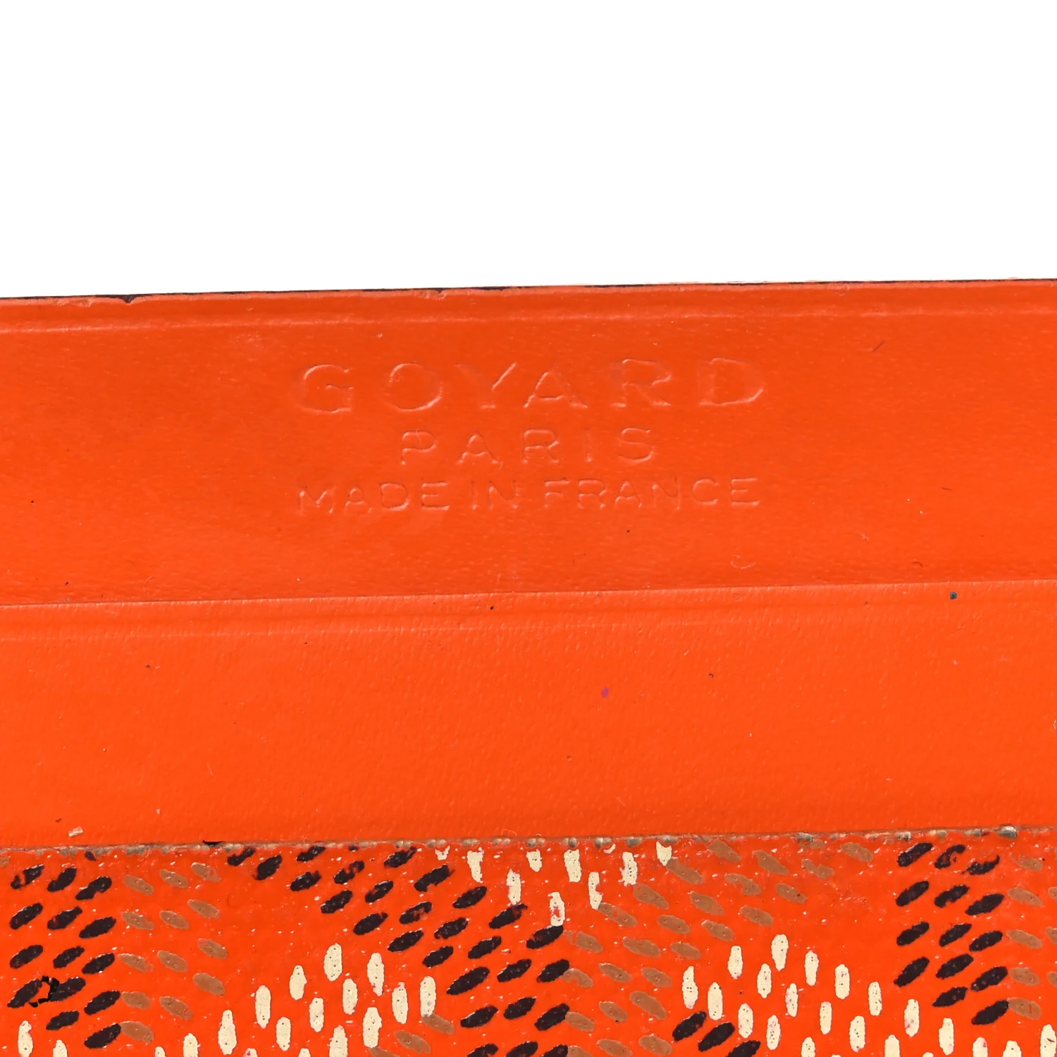 Goyardine Saint Sulpice Card Holder Orange - Image 6