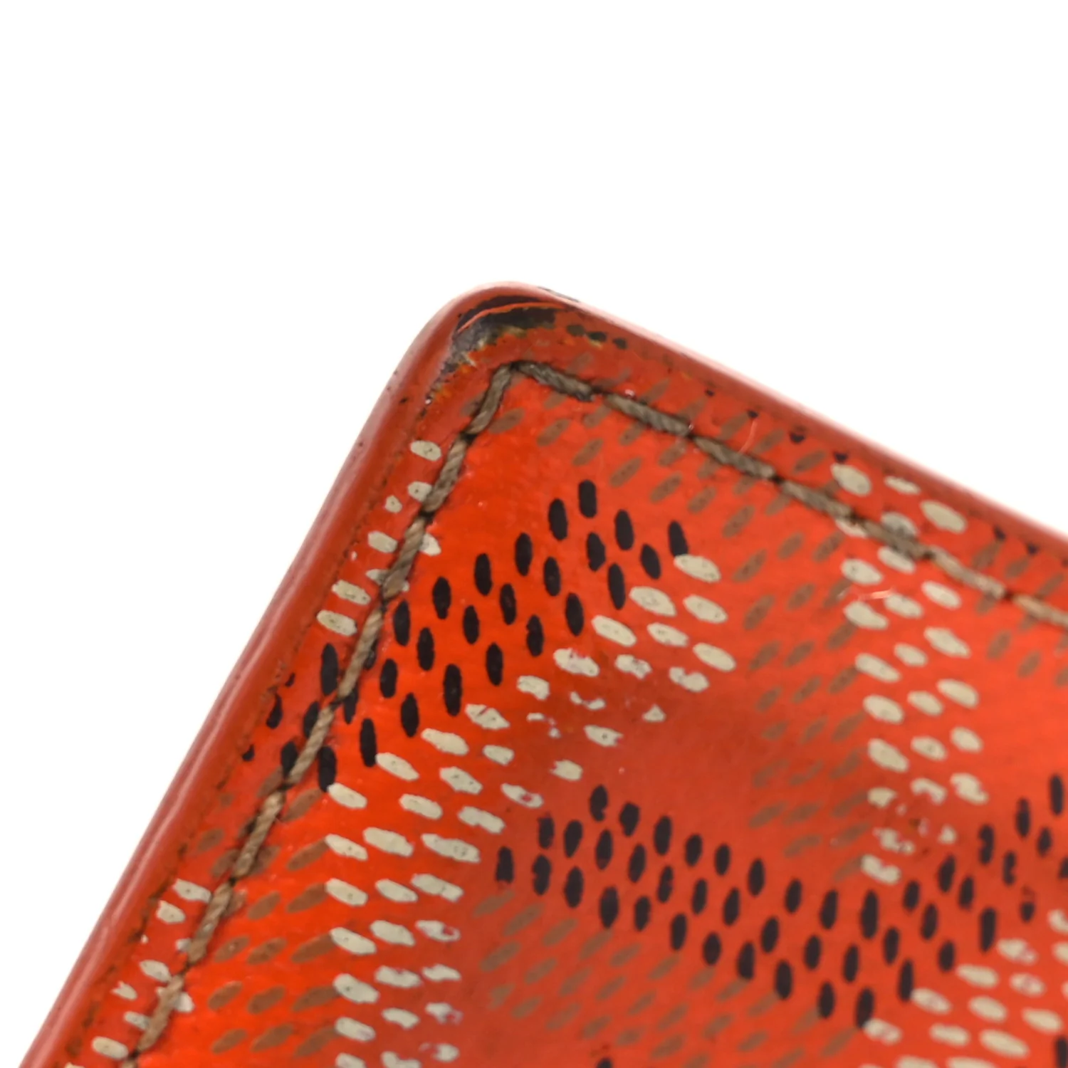 Goyardine Saint Sulpice Card Holder Orange - Image 8