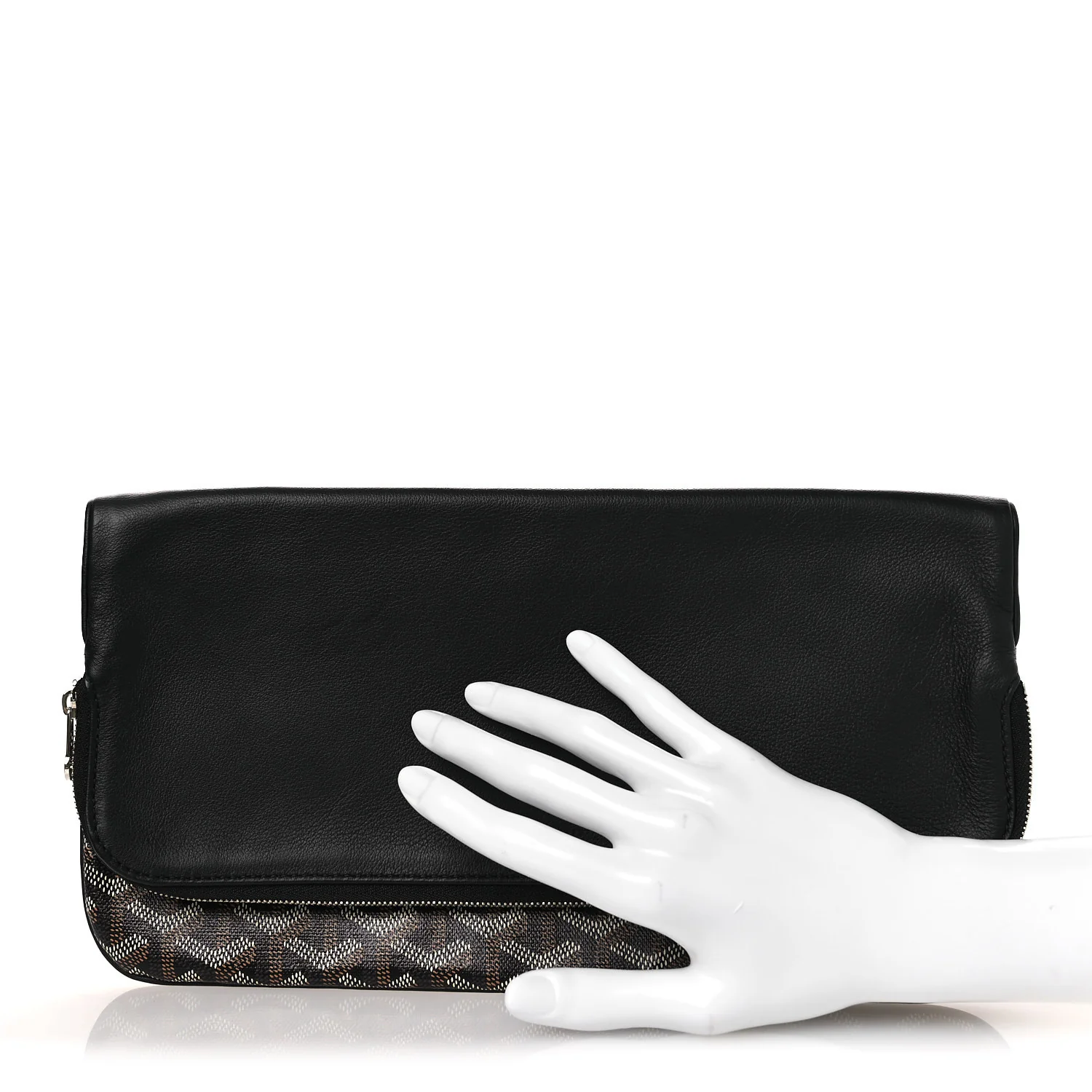 Goyardine Sainte Marie Soft Clutch Black - Image 2
