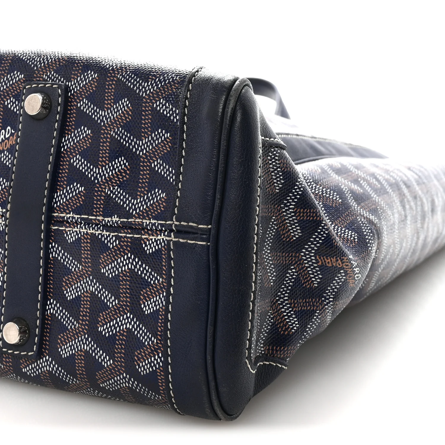Goyardine Voltaire III Tote Navy - Image 10