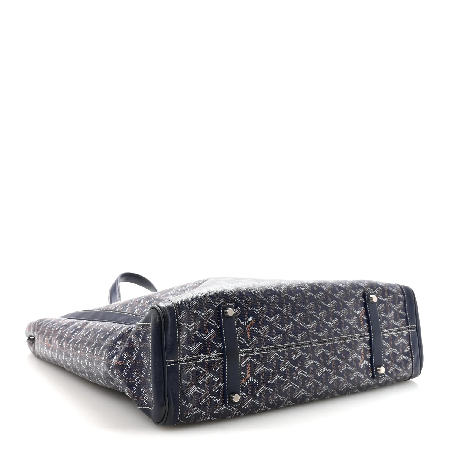 Goyardine Voltaire III Tote Navy - Image 5