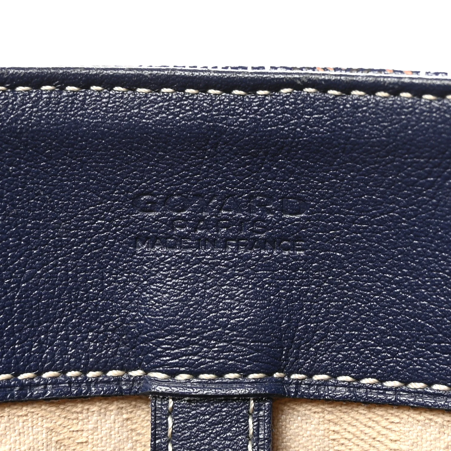Goyardine Voltaire III Tote Navy - Image 7