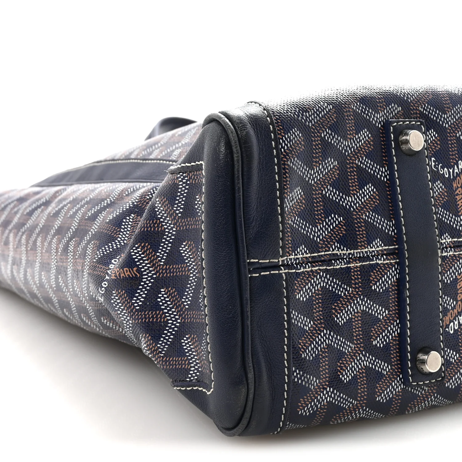 Goyardine Voltaire III Tote Navy - Image 9