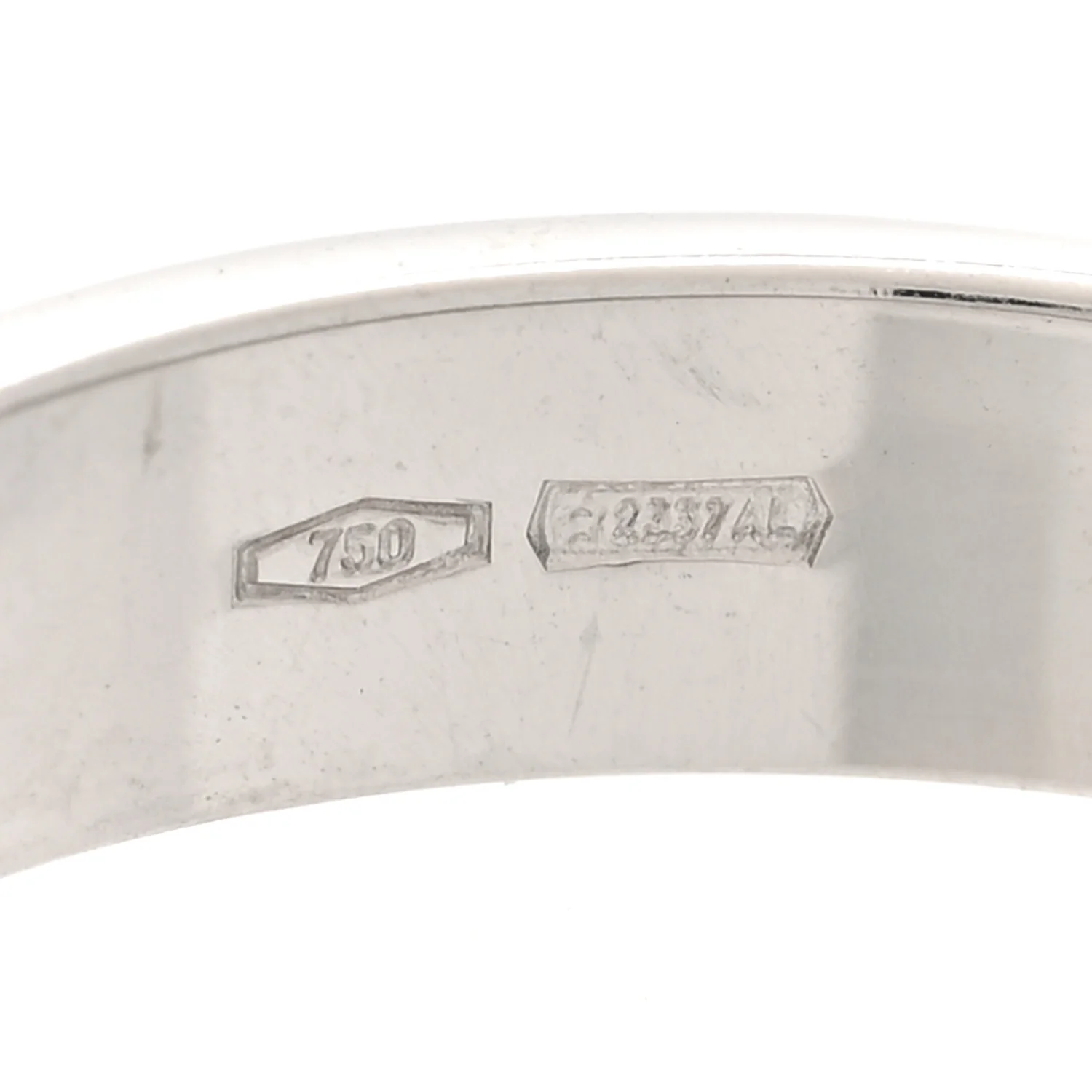 18K White Gold 4mm Icon Thin Band Ring 52 6 - Image 6