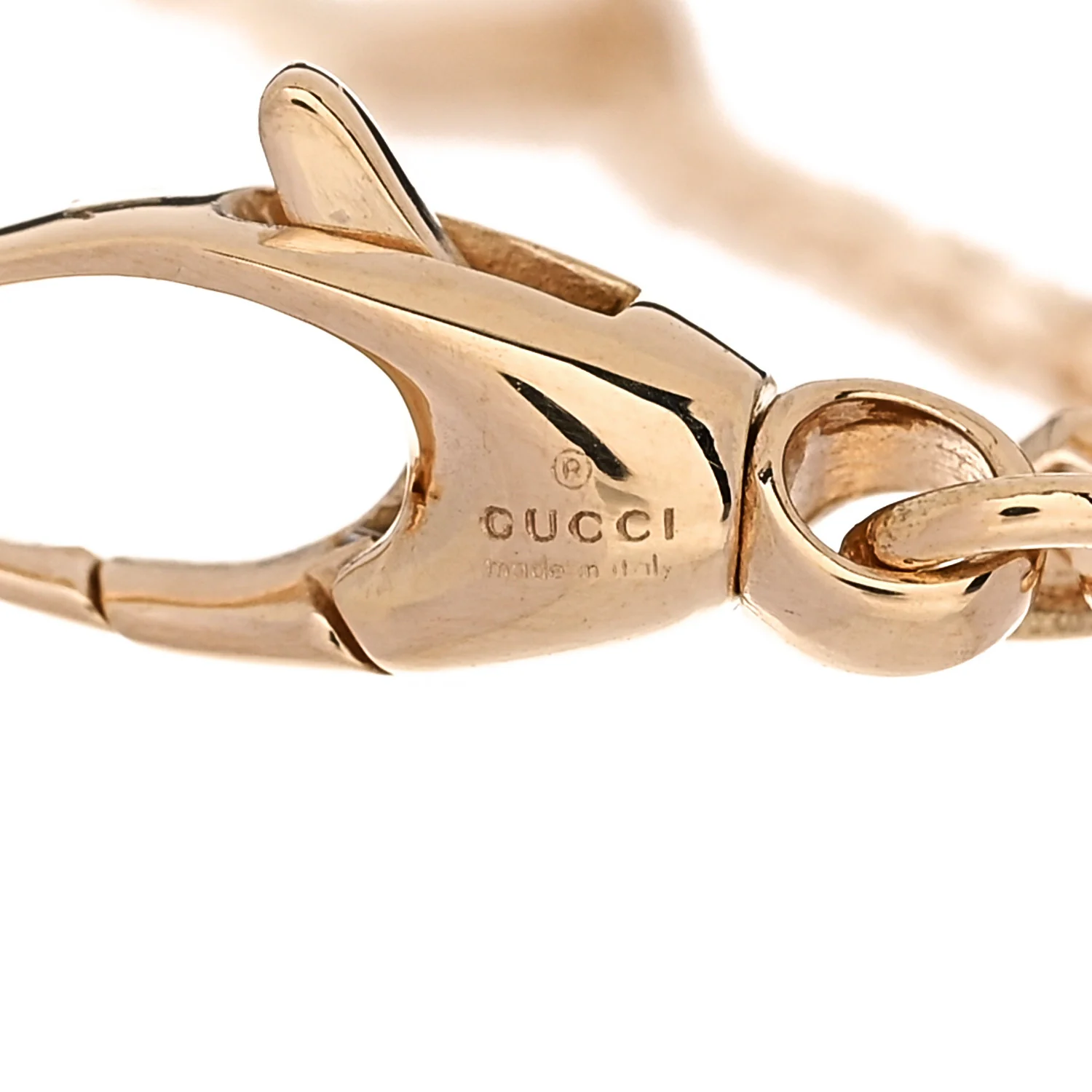 18K Yellow Gold Interlocking G Chain Bracelet - Image 3