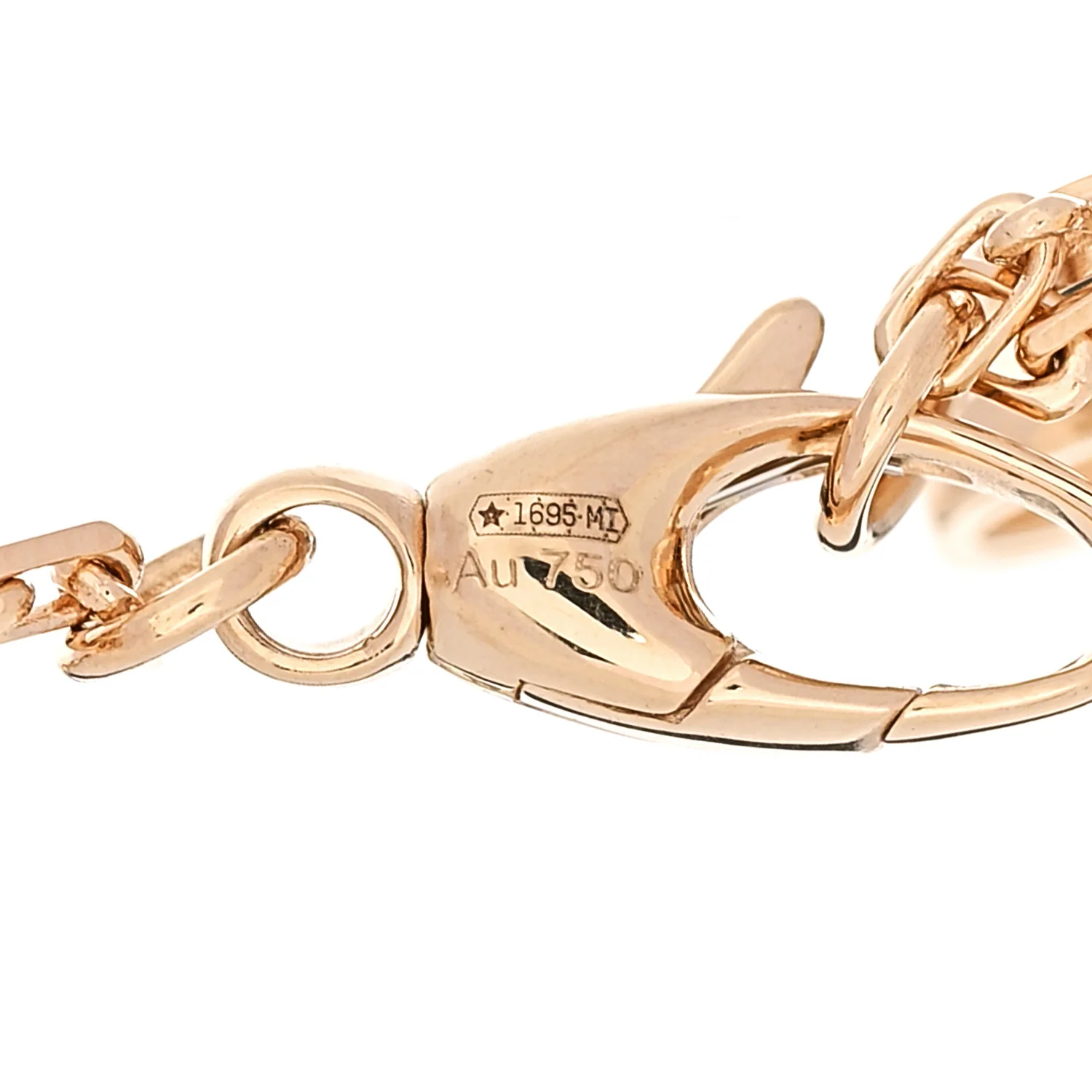 18K Yellow Gold Interlocking G Chain Bracelet - Image 4