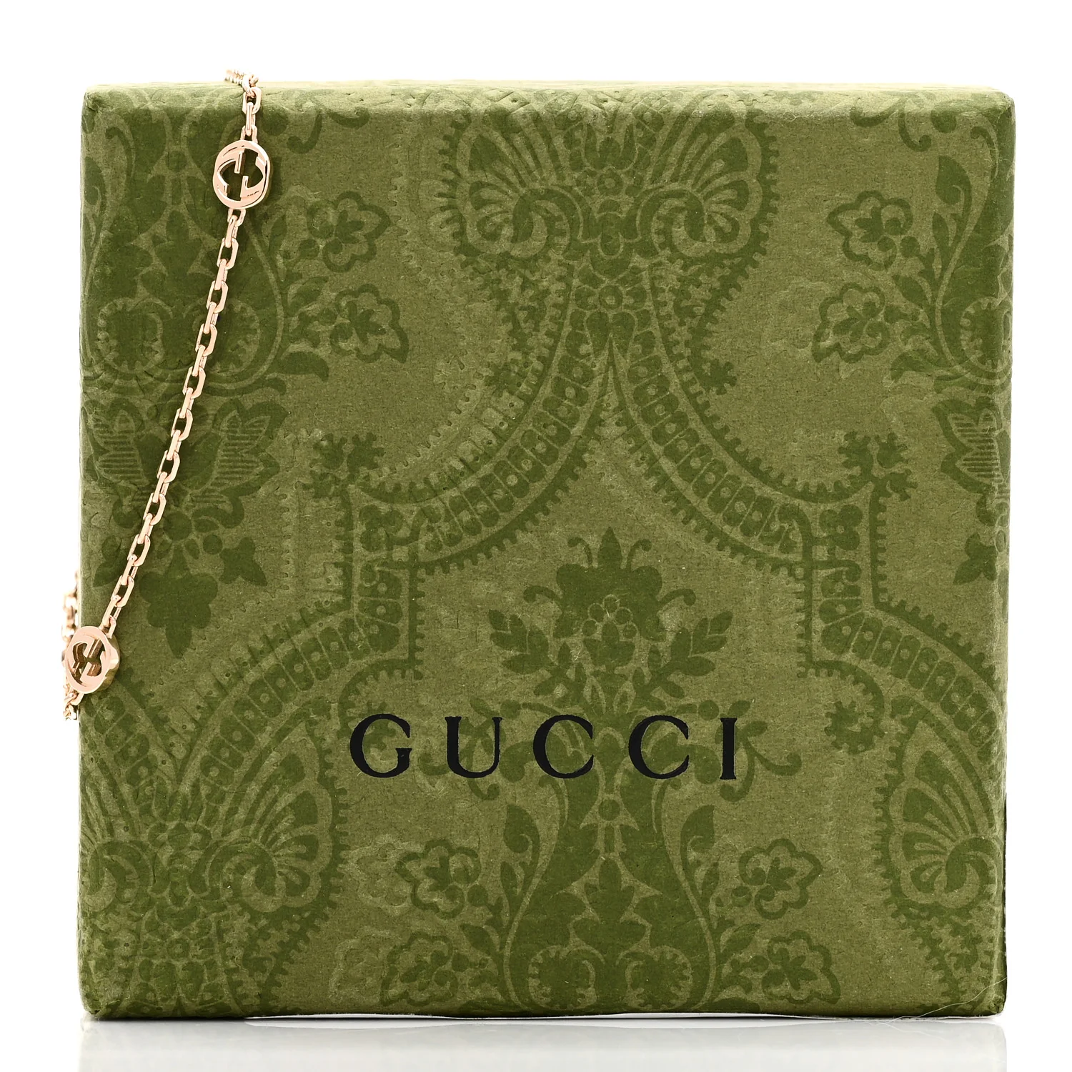 18K Yellow Gold Interlocking G Chain Bracelet - Image 5