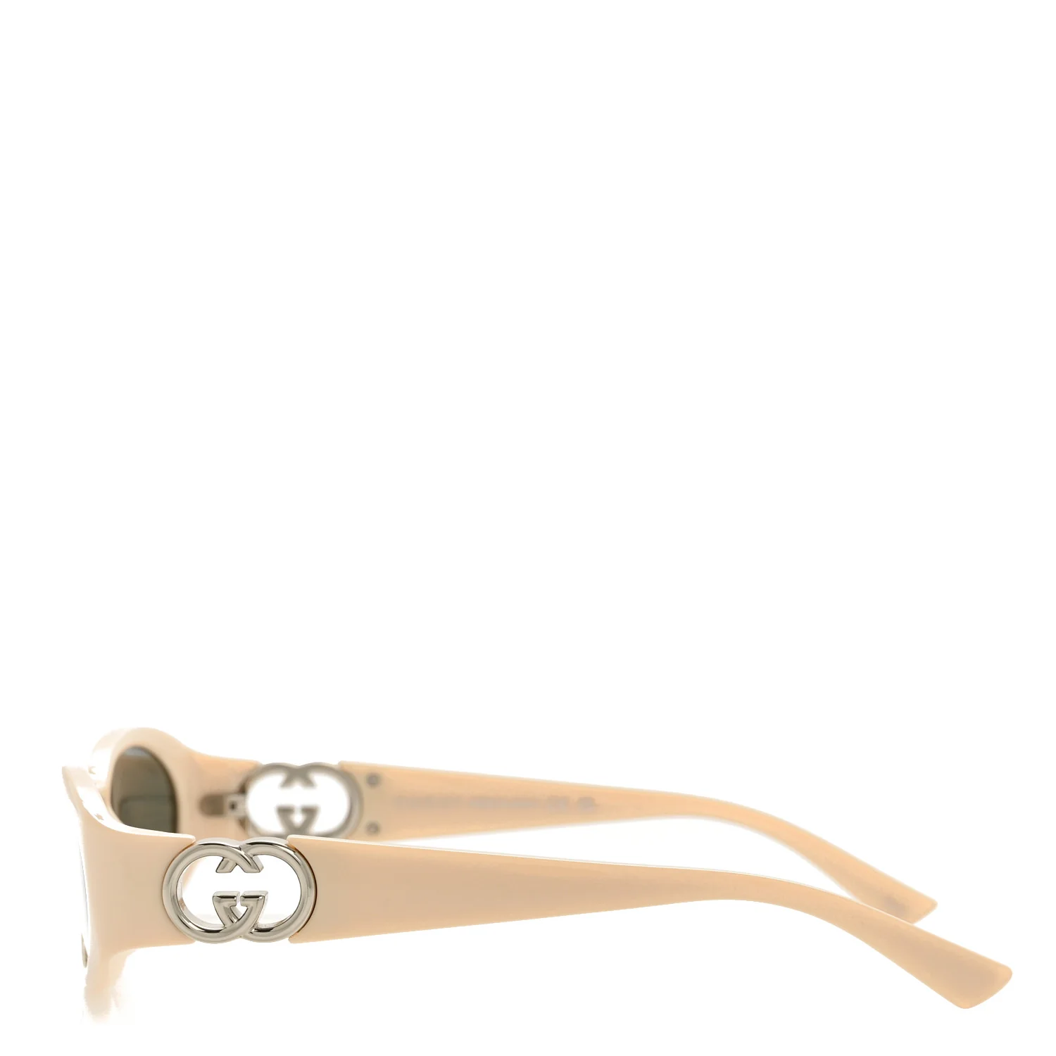 Acetate Oval Sunglasses GG1660S Ivory - Image 3