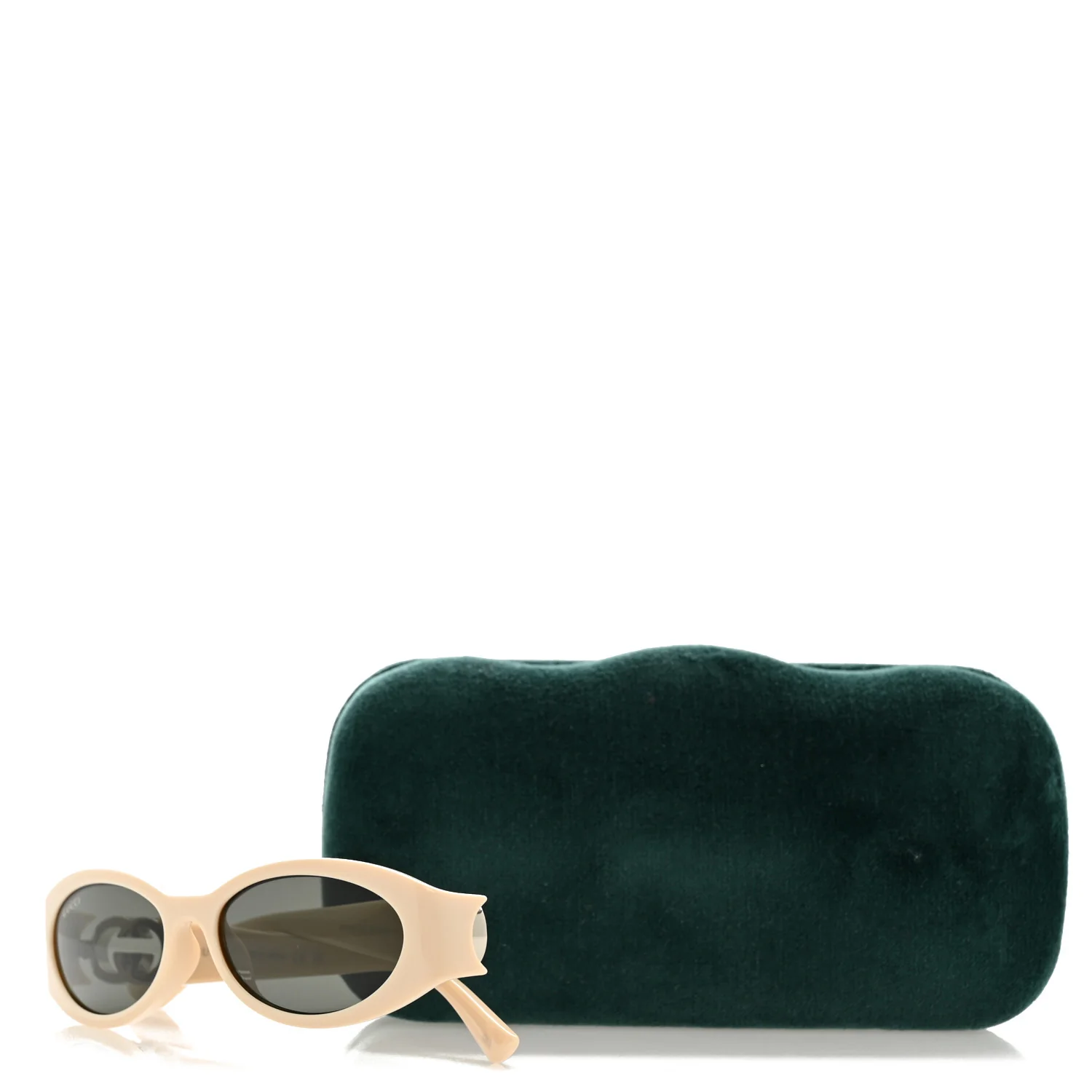 Acetate Oval Sunglasses GG1660S Ivory - Image 9