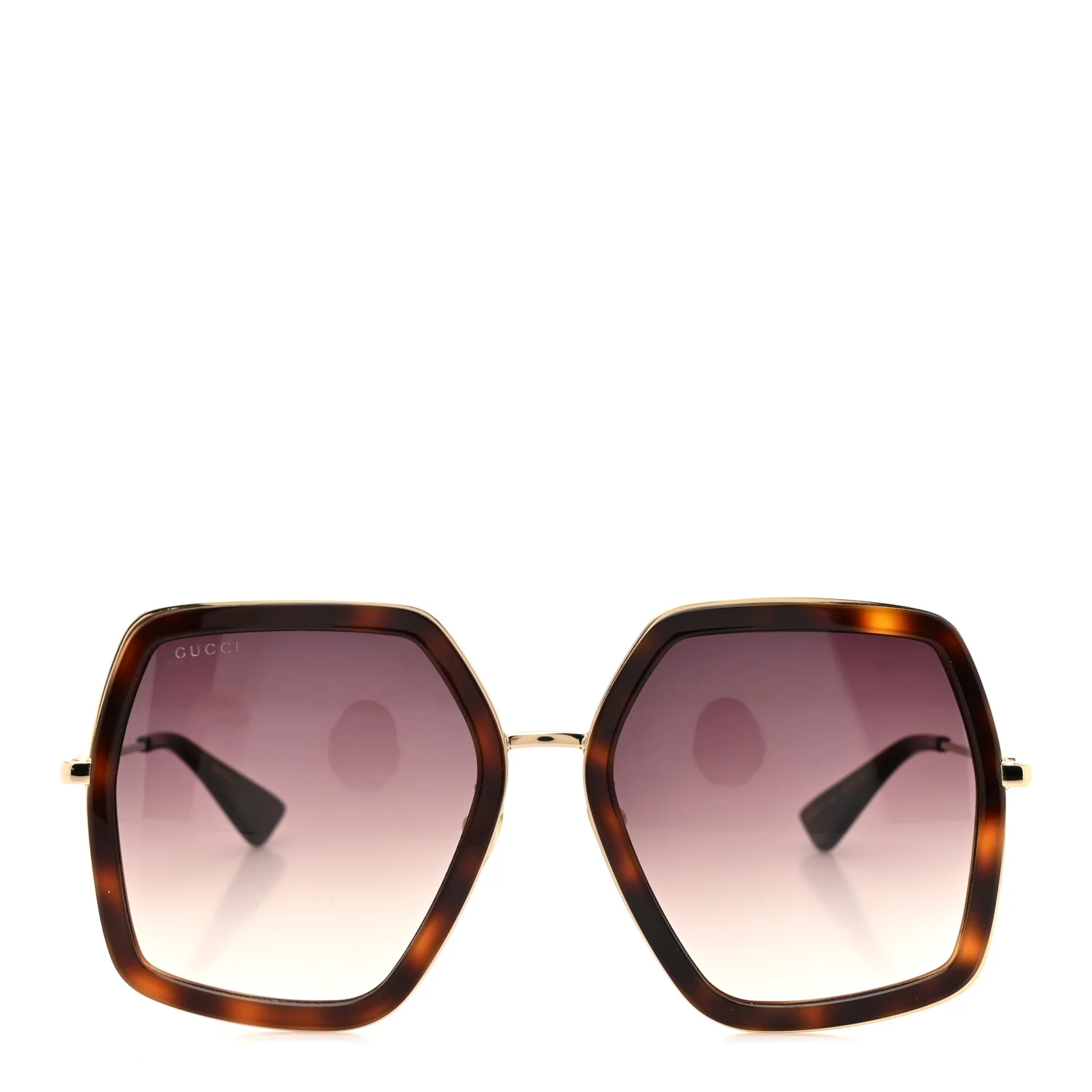 Acetate Oversize Square Frame GG0106S Sunglasses Tortoise - Image 2