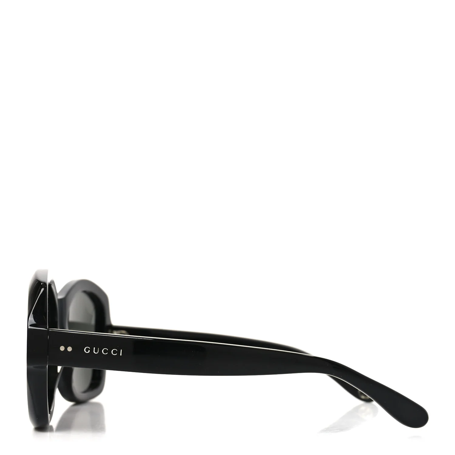 Acetate Rectangle Frame Sunglasses GG0624S Black - Image 3