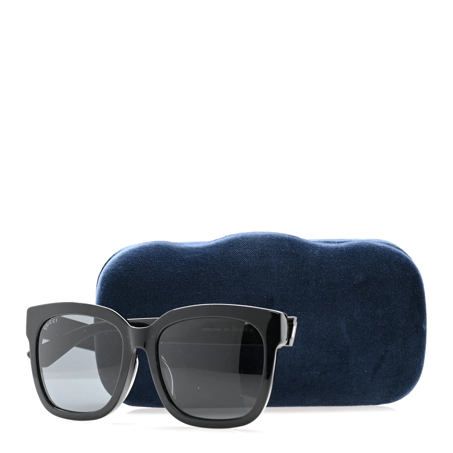 Acetate Square Frame Sunglasses GG0034SAN Black - Image 8