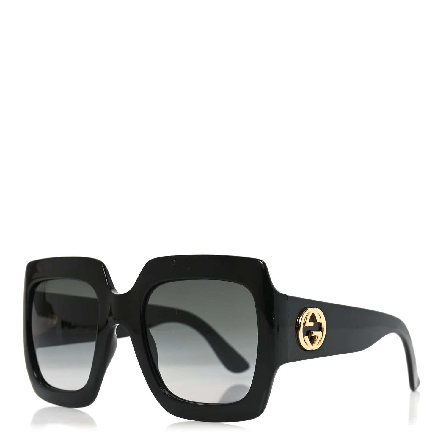 Acetate Square Frame Sunglasses GG0053S Black