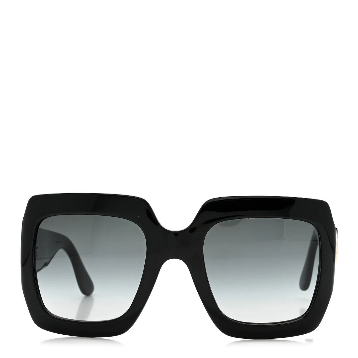 Acetate Square Frame Sunglasses GG0141S Black - Image 2