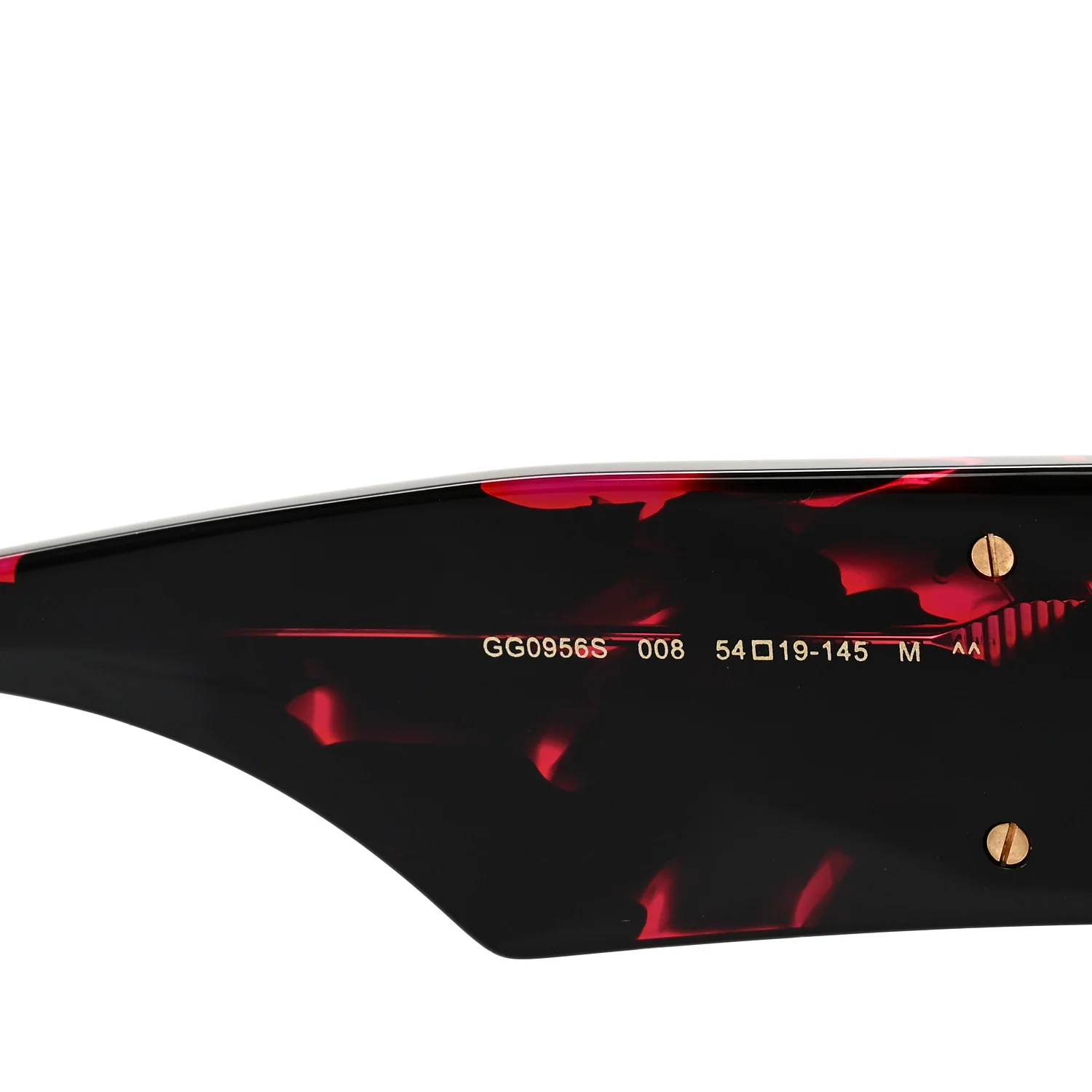 Acetate Square Frame Sunglasses GG0956S Black Pink - Image 6