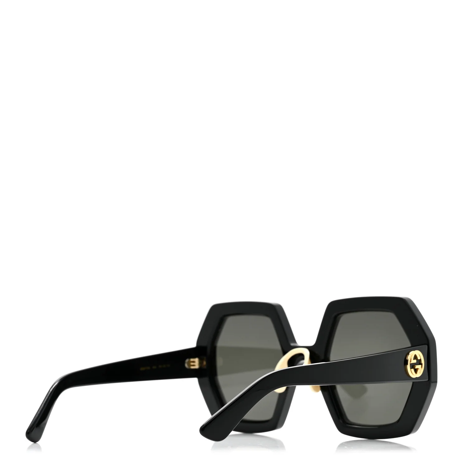 Acetate Square Sunglasses GG0772S Black - Image 4