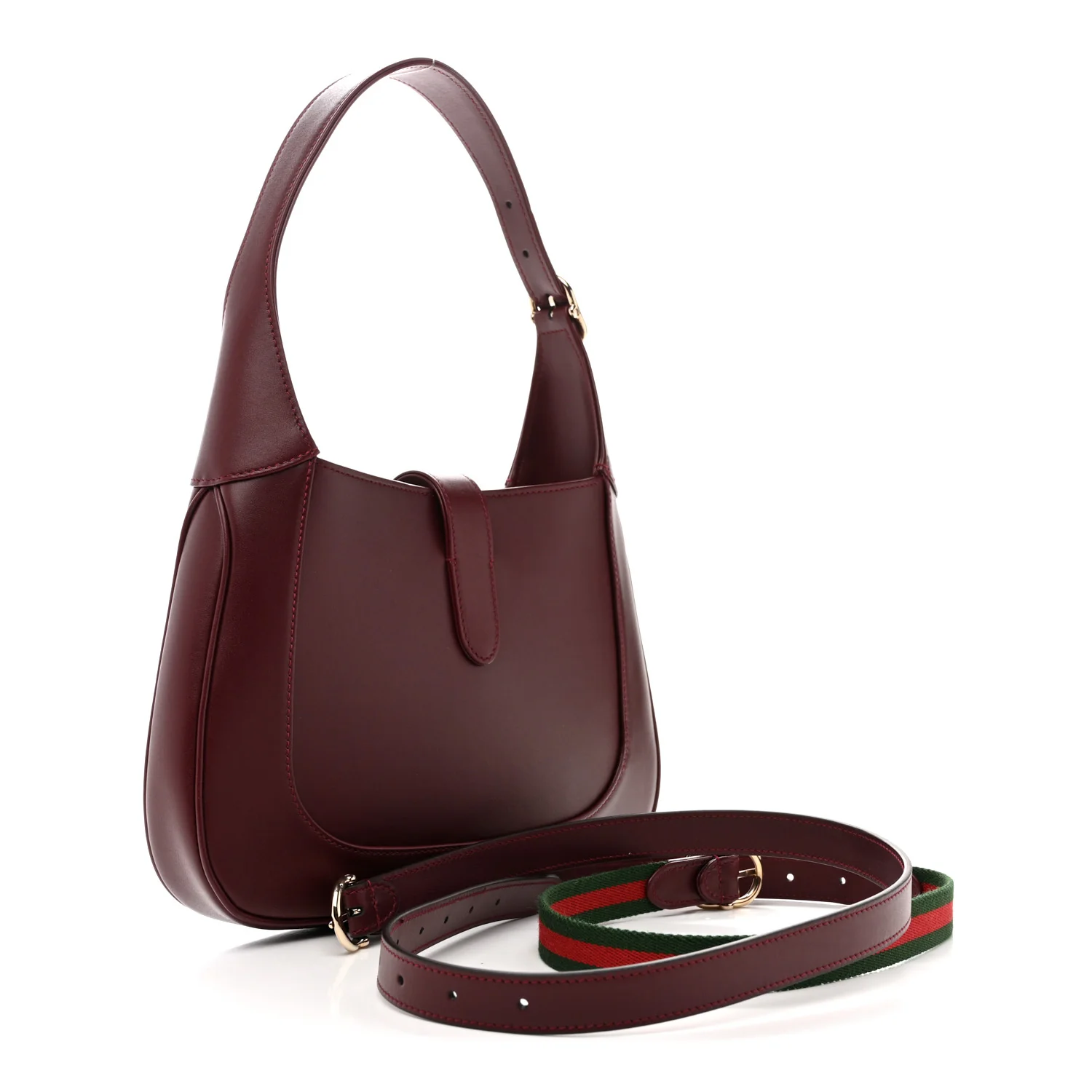 Ancora Calfskin Web Medium Jackie 1961 Hobo Rosso - Image 3