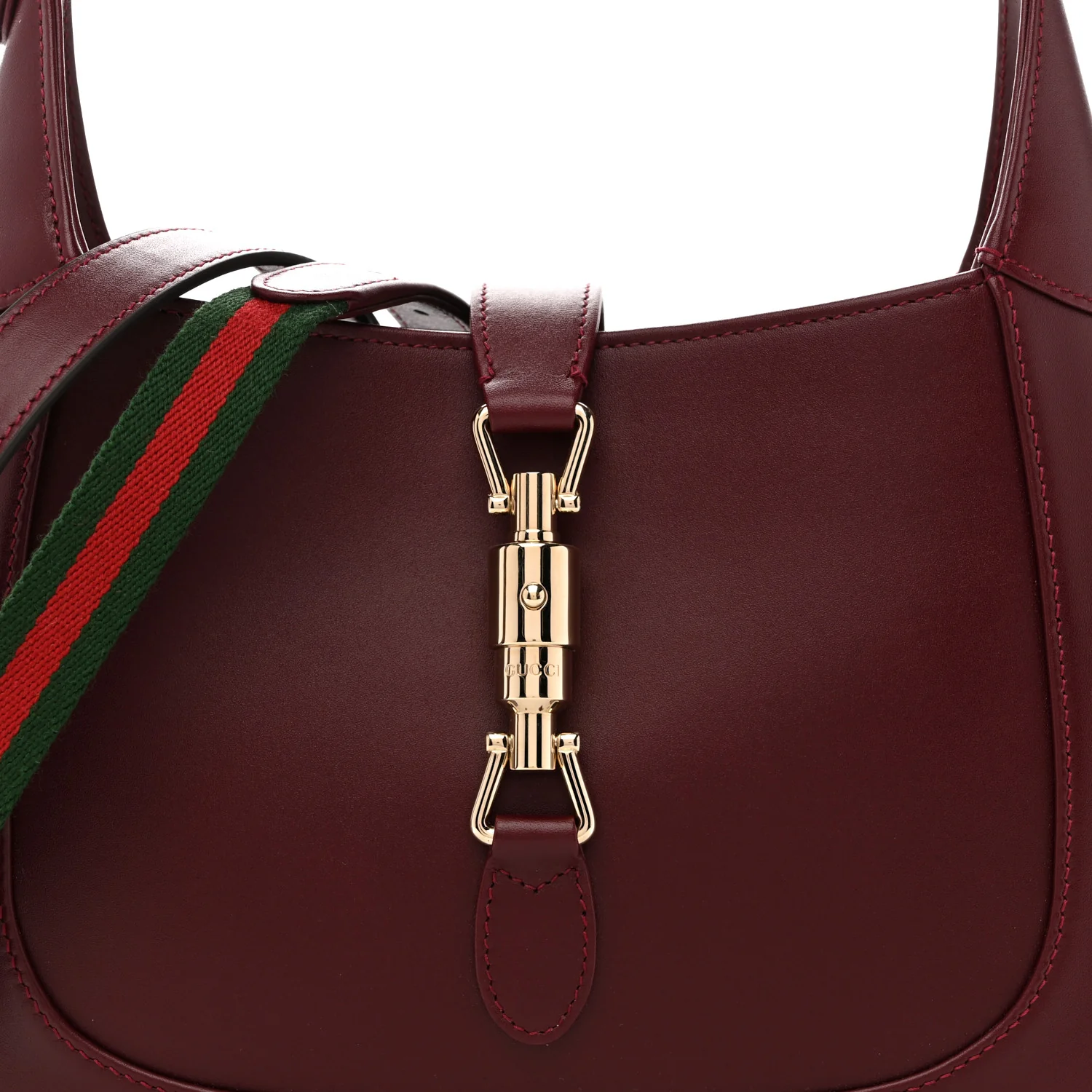 Ancora Calfskin Web Medium Jackie 1961 Hobo Rosso - Image 8
