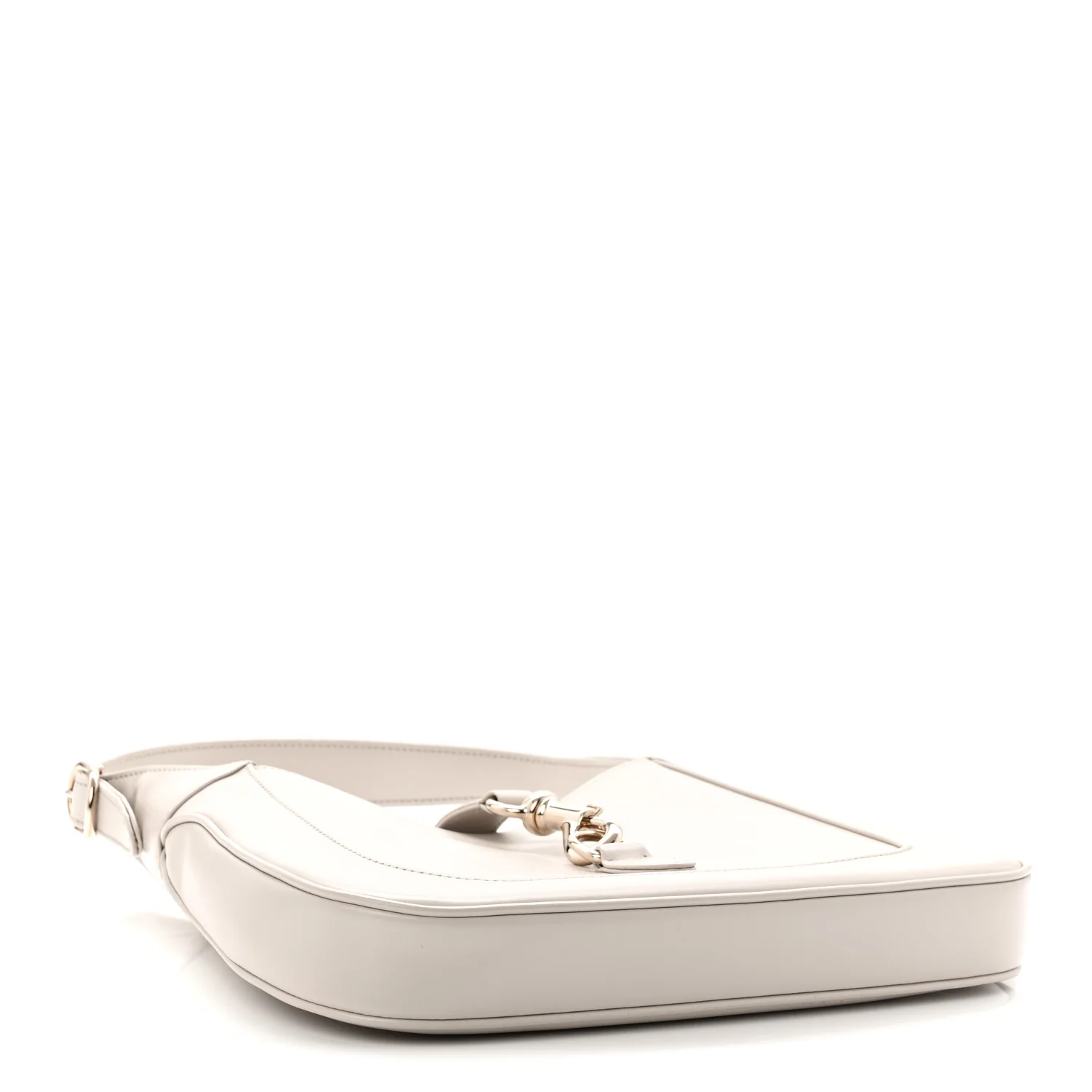 Ancora Calfskin Web Small Jackie Shoulder Bag Light Grey - Image 4