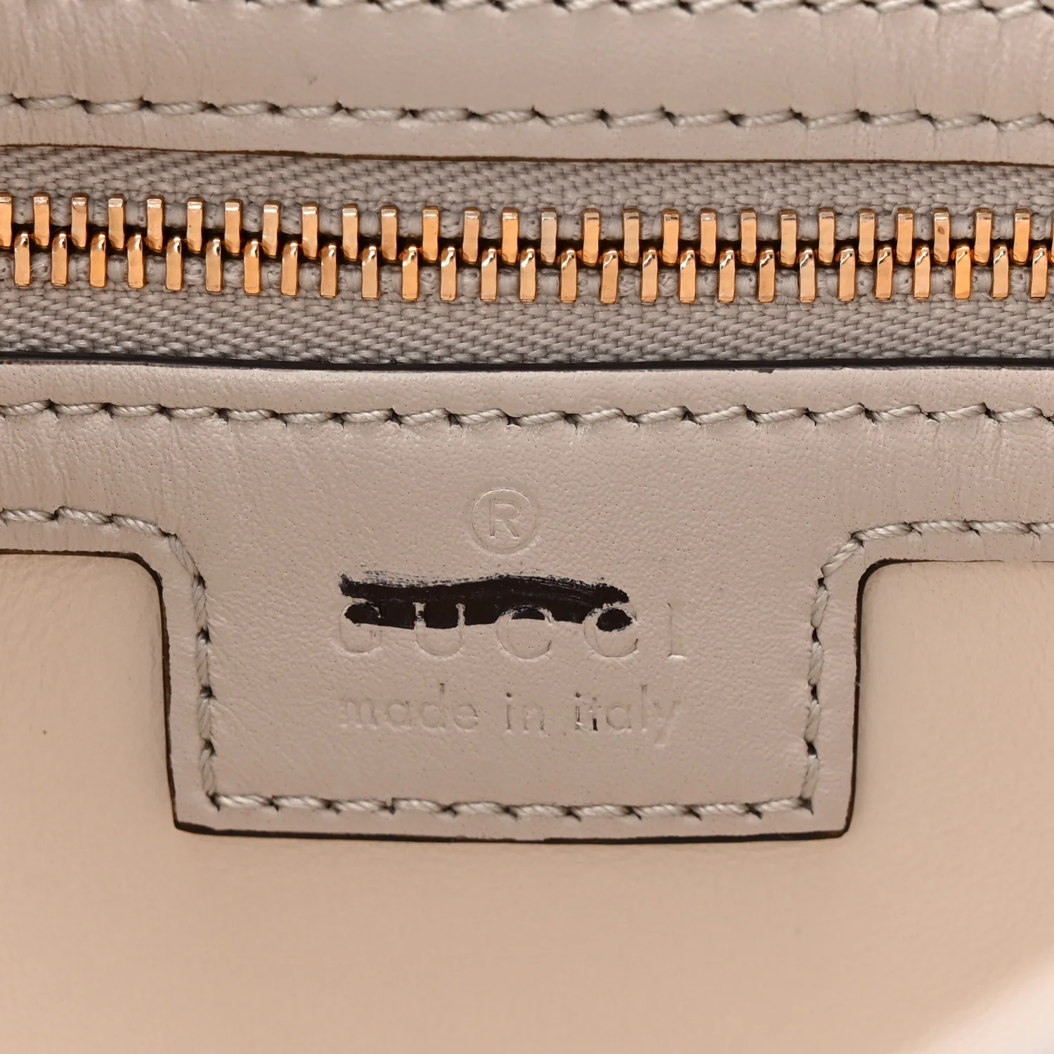 Ancora Calfskin Web Small Jackie Shoulder Bag Light Grey - Image 6