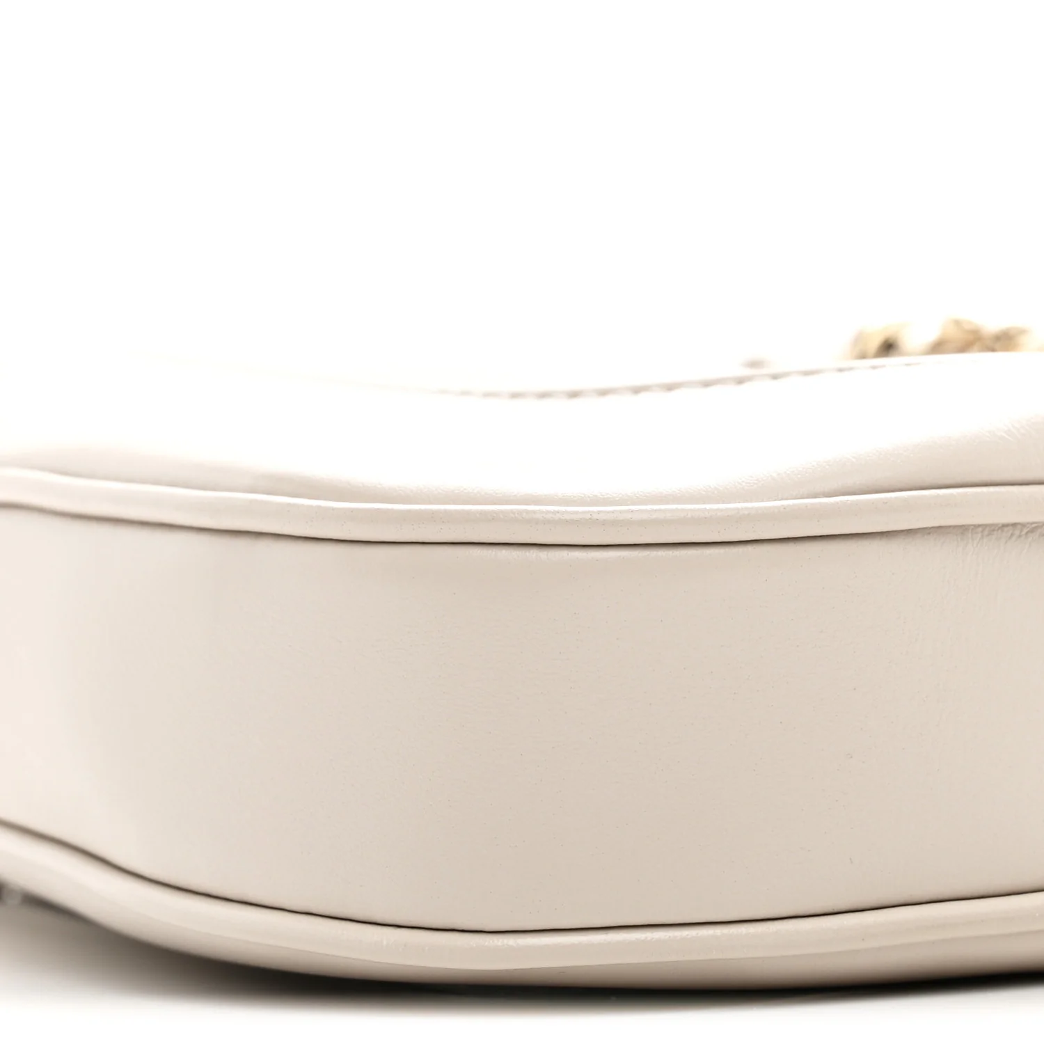 Ancora Calfskin Web Small Jackie Shoulder Bag Light Grey - Image 9
