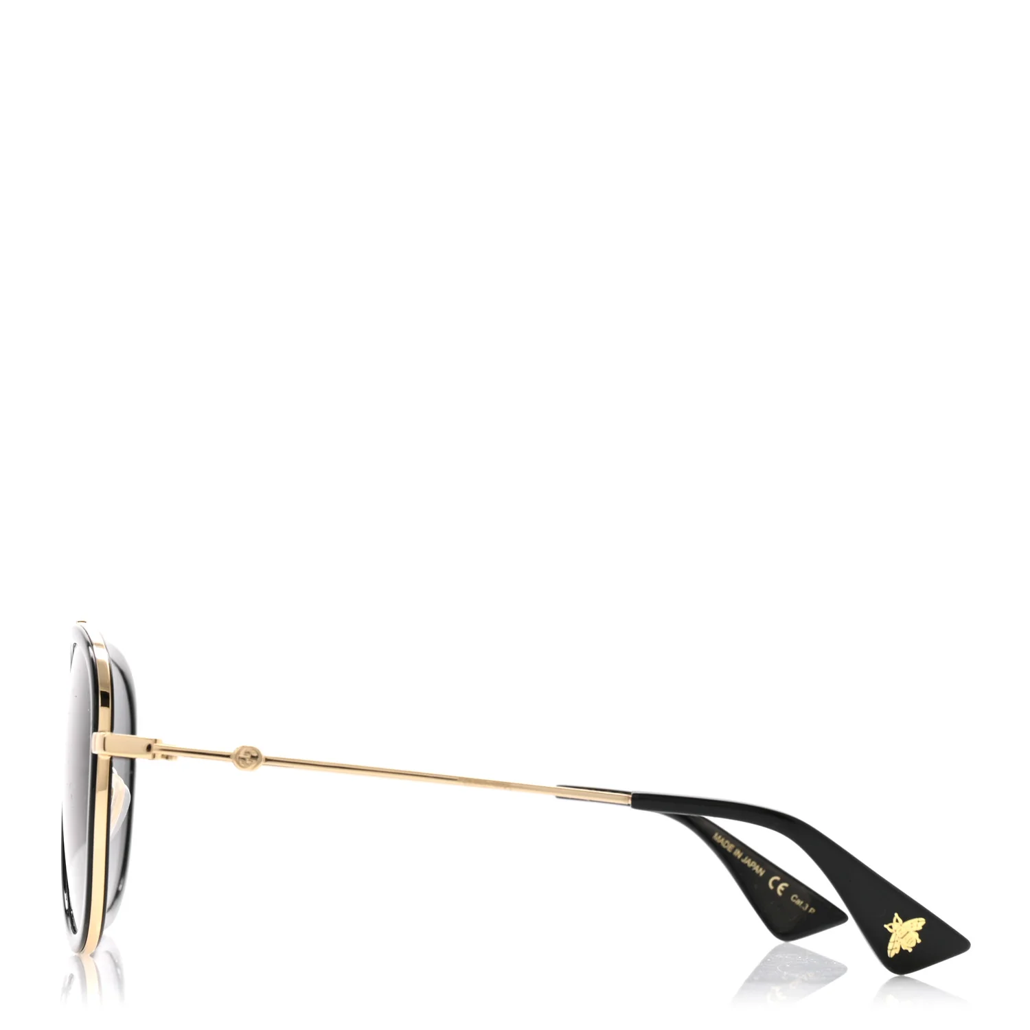 Aviator Sunglasses GG0062S Black Gold - Image 3