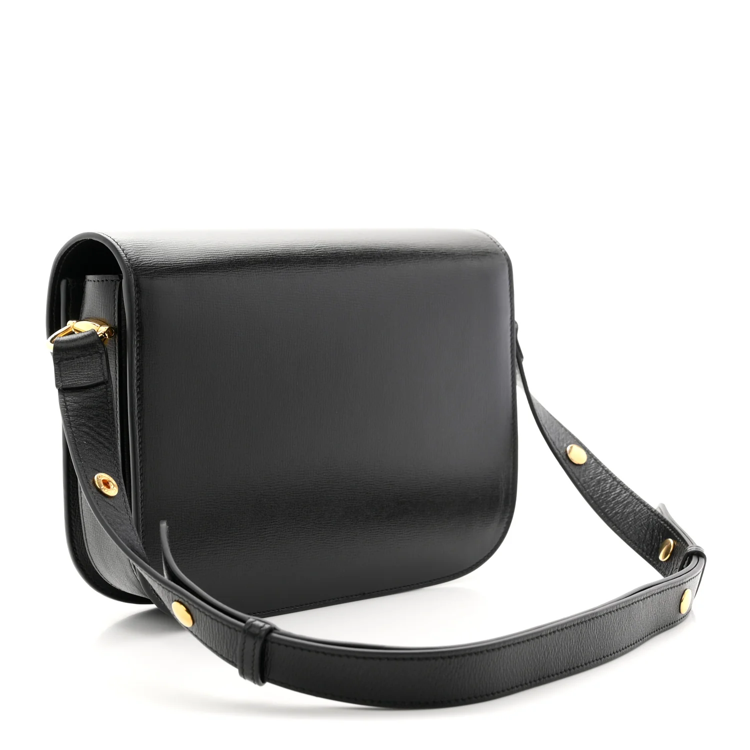 Azalea Calfskin Horsebit 1955 Shoulder Bag Black - Image 3