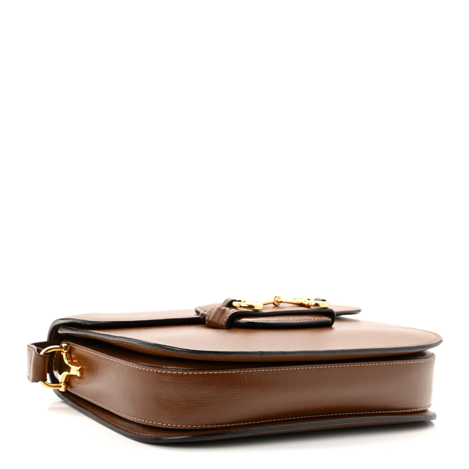 Azalea Calfskin Horsebit 1955 Shoulder Bag Brown Sugar - Image 4