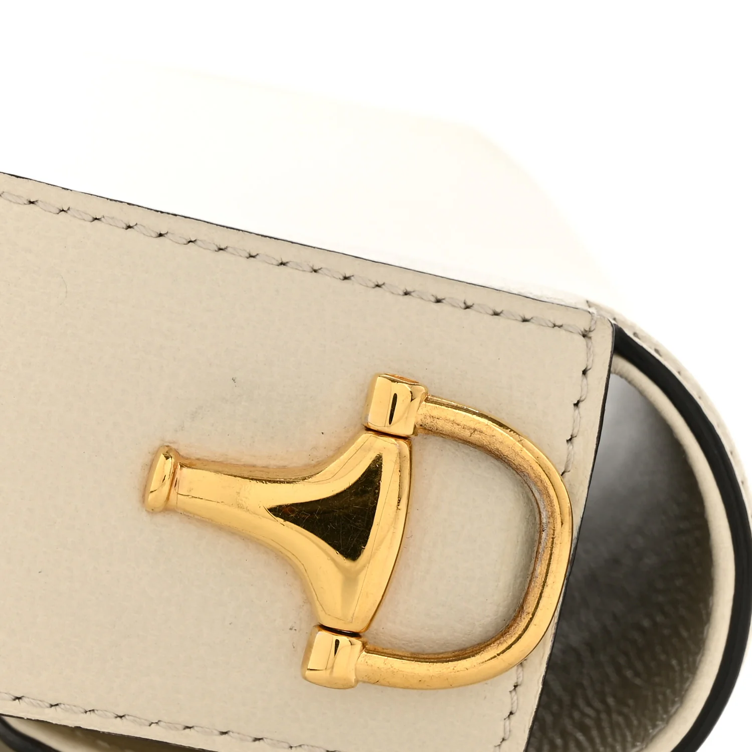 Azalea Calfskin Horsebit 1955 Shoulder Bag Mystic White - Image 13