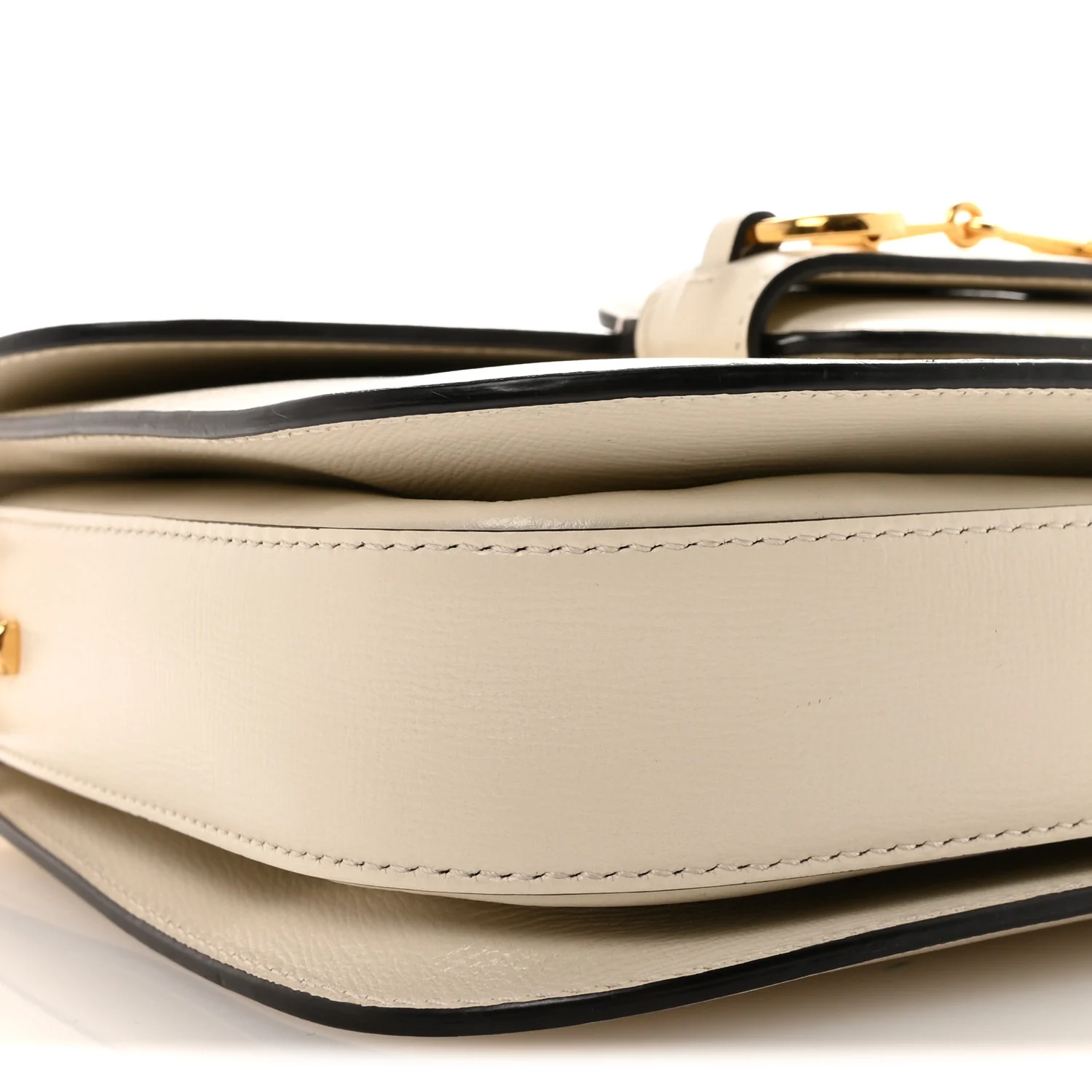 Azalea Calfskin Horsebit 1955 Shoulder Bag Mystic White - Image 9