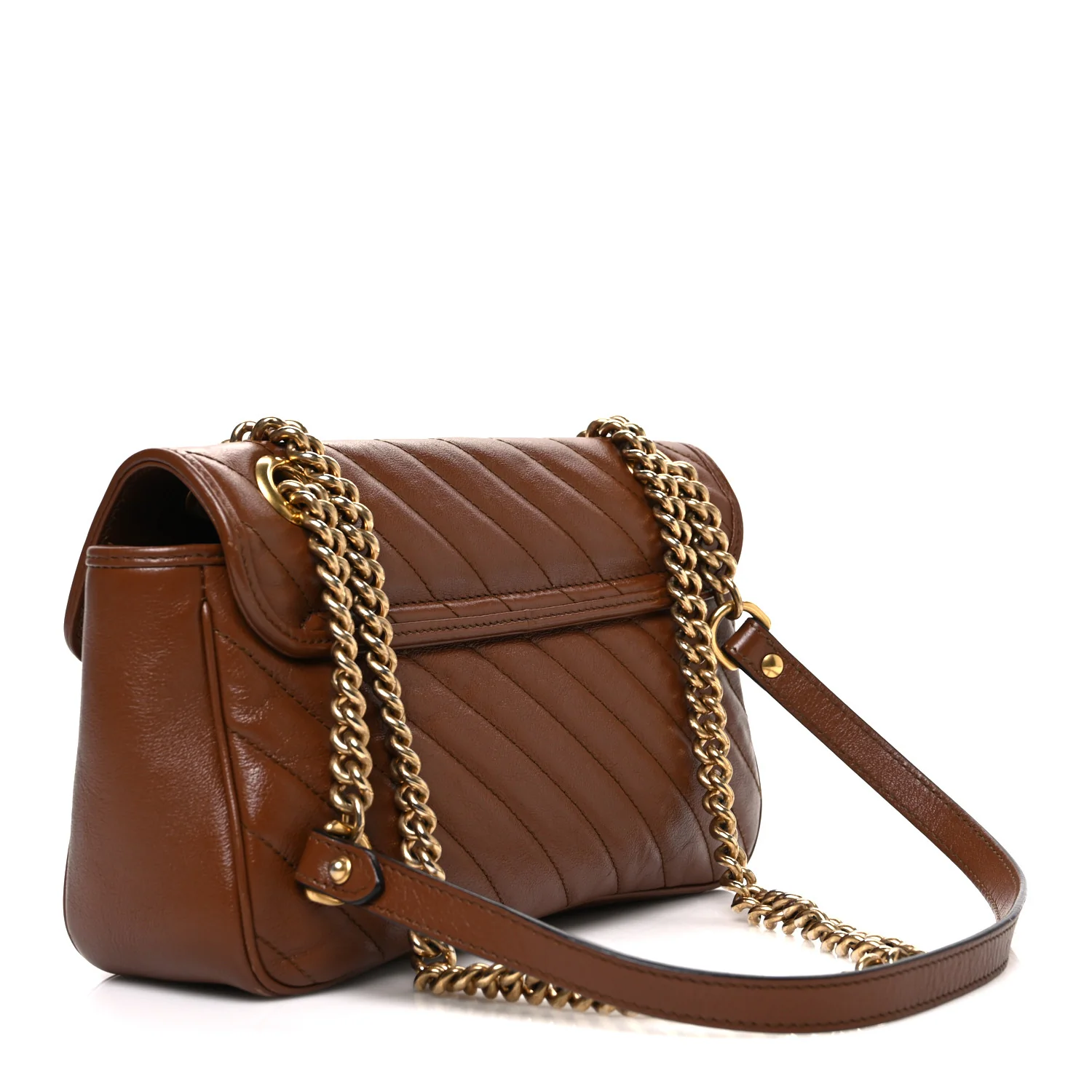 Azalea Calfskin Matelasse Diagonal Small GG Marmont Shoulder Bag Cuir - Image 3