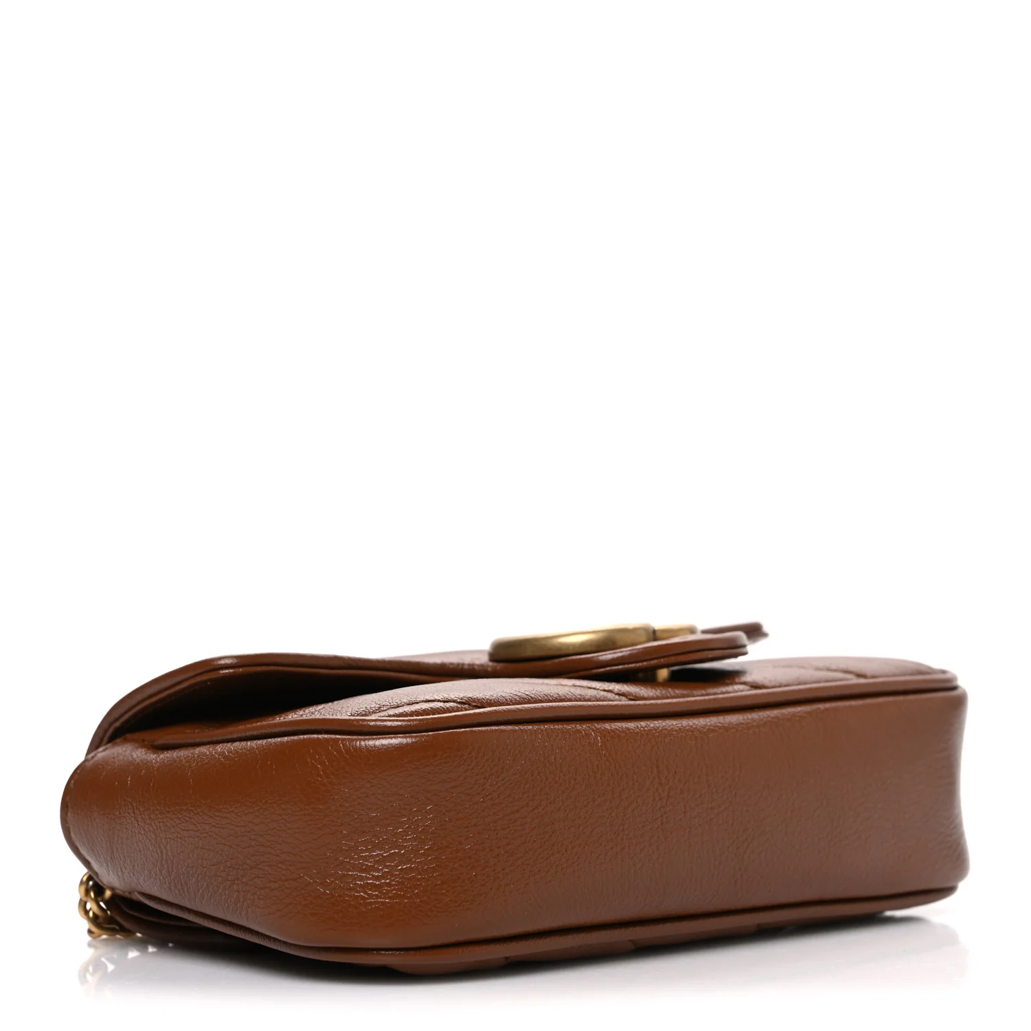 Azalea Calfskin Matelasse Diagonal Super Mini GG Marmont Shoulder Bag Cuir - Image 4