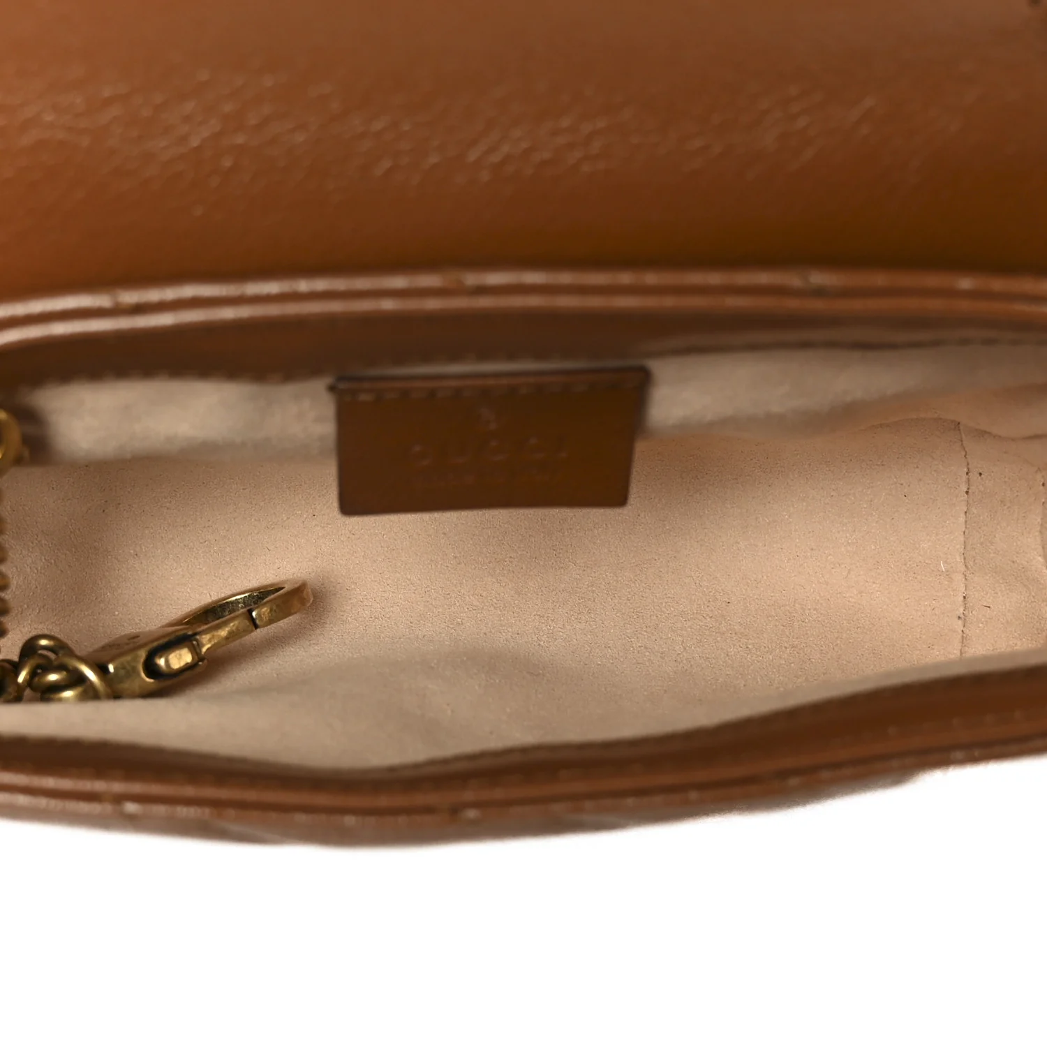 Azalea Calfskin Matelasse Diagonal Super Mini GG Marmont Shoulder Bag Cuir - Image 5