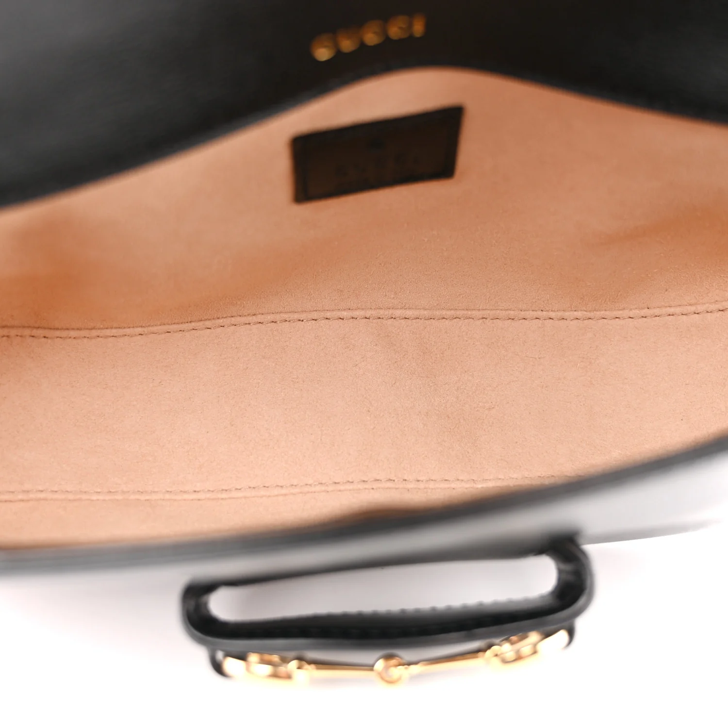 Azalea Calfskin Small Horsebit 1955 Chain Shoulder Bag Black - Image 5