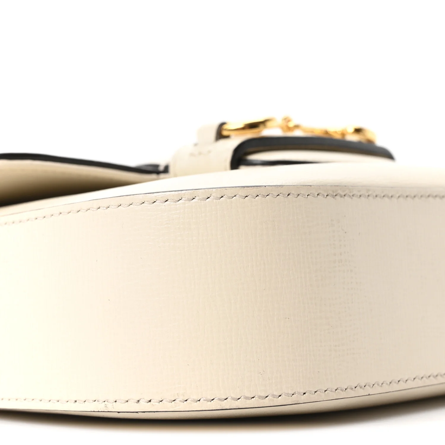 Azalea Calfskin Web Mini Horsebit 1955 Shoulder Bag Mystic White - Image 9